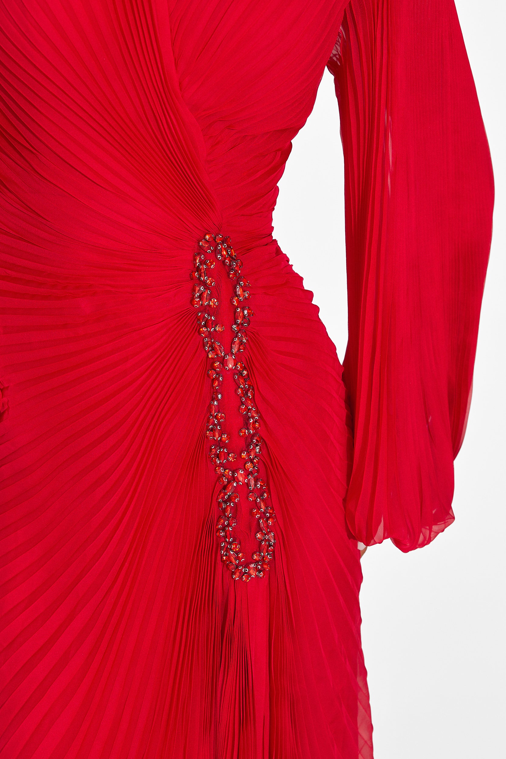 Linares Bogas Long Red Dress for Women