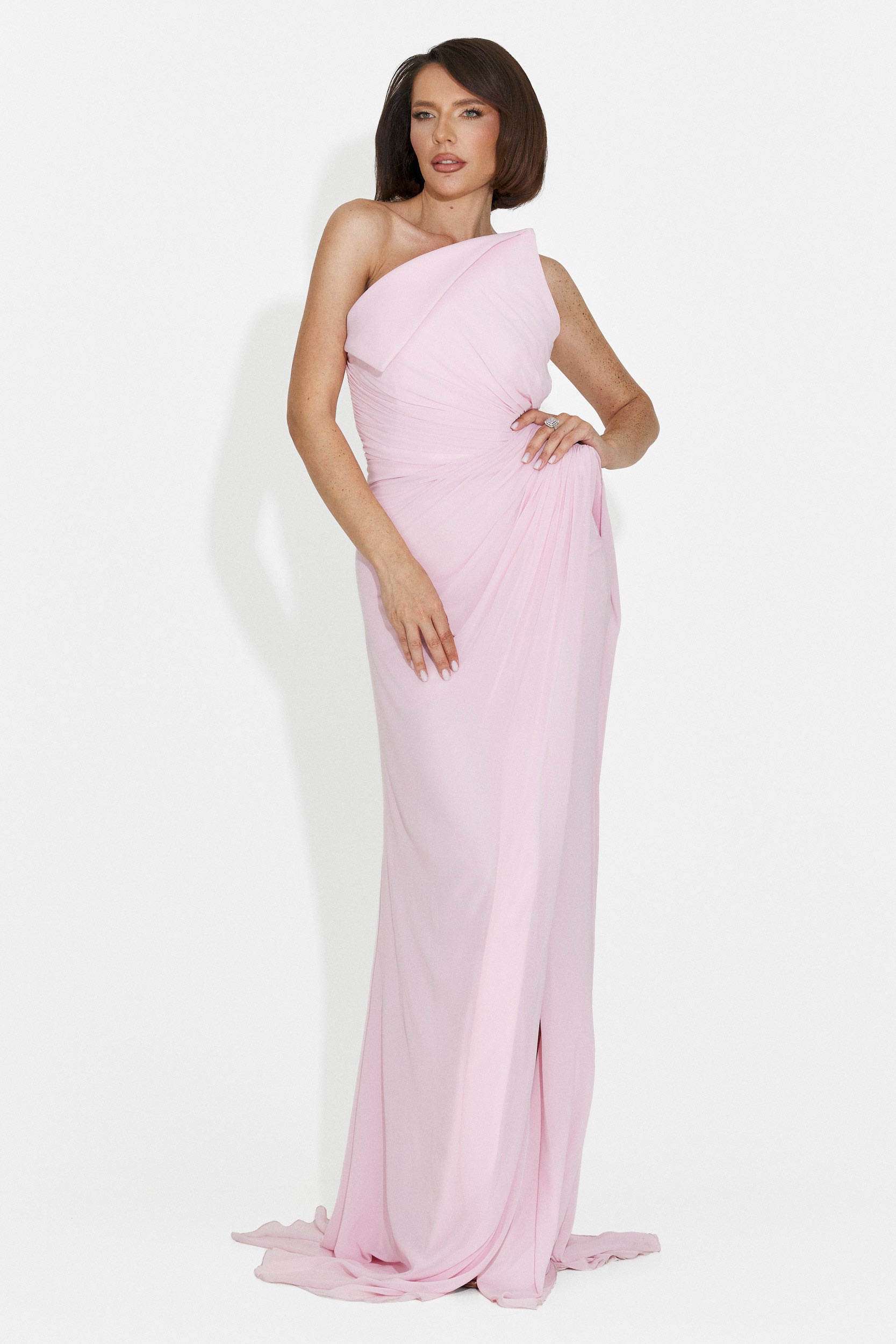 Felina Bogas Langes Rosa Damenkleid