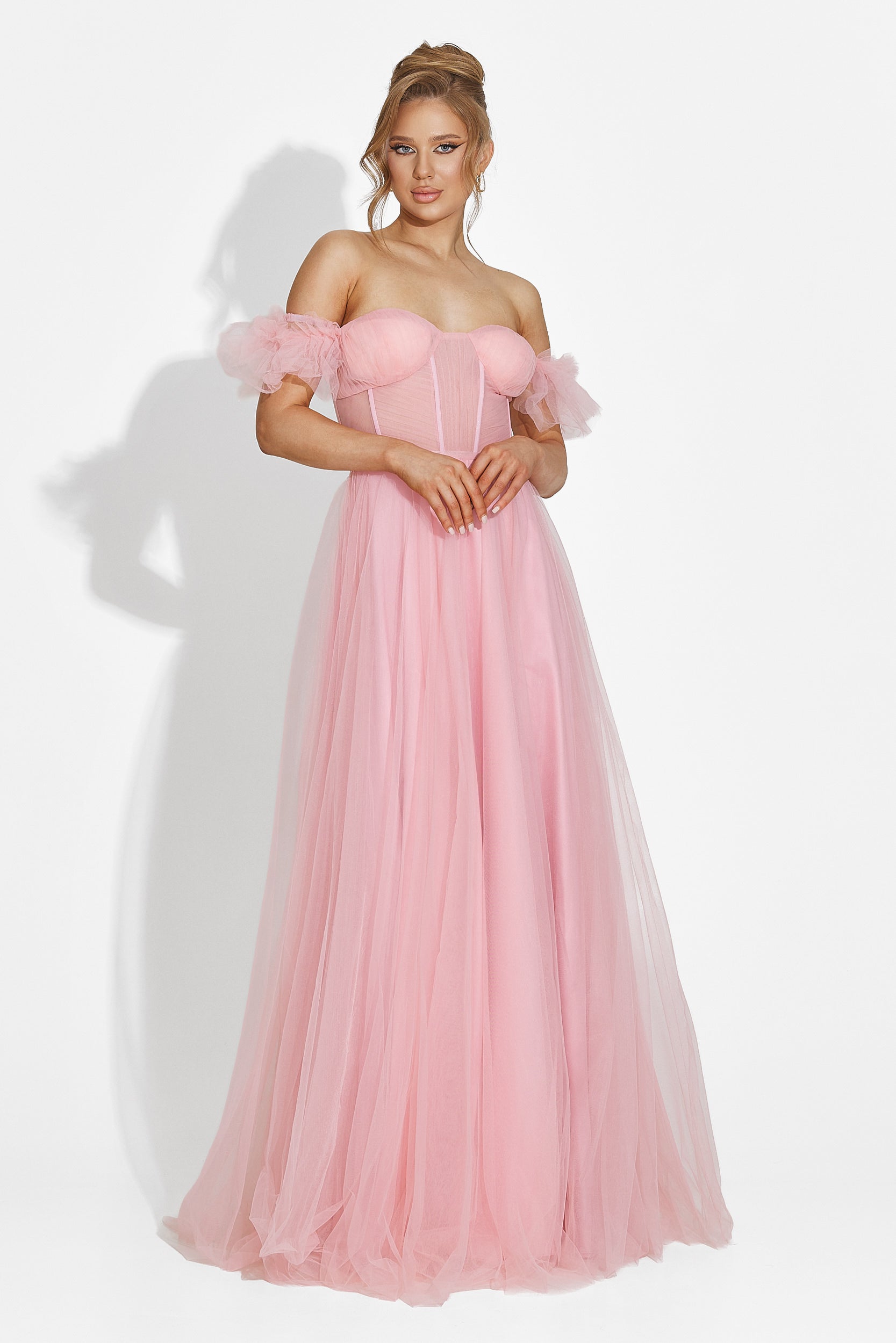 Abito lungo rosa da donna Janiece Bogas