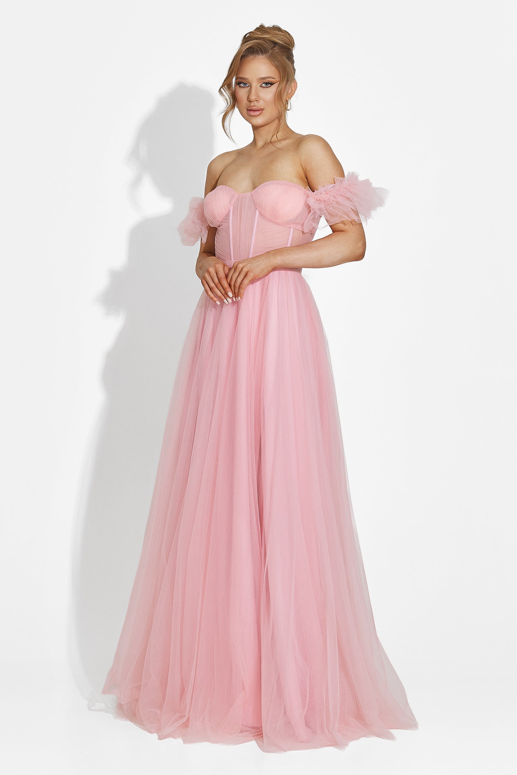 Abito lungo rosa da donna Janiece Bogas