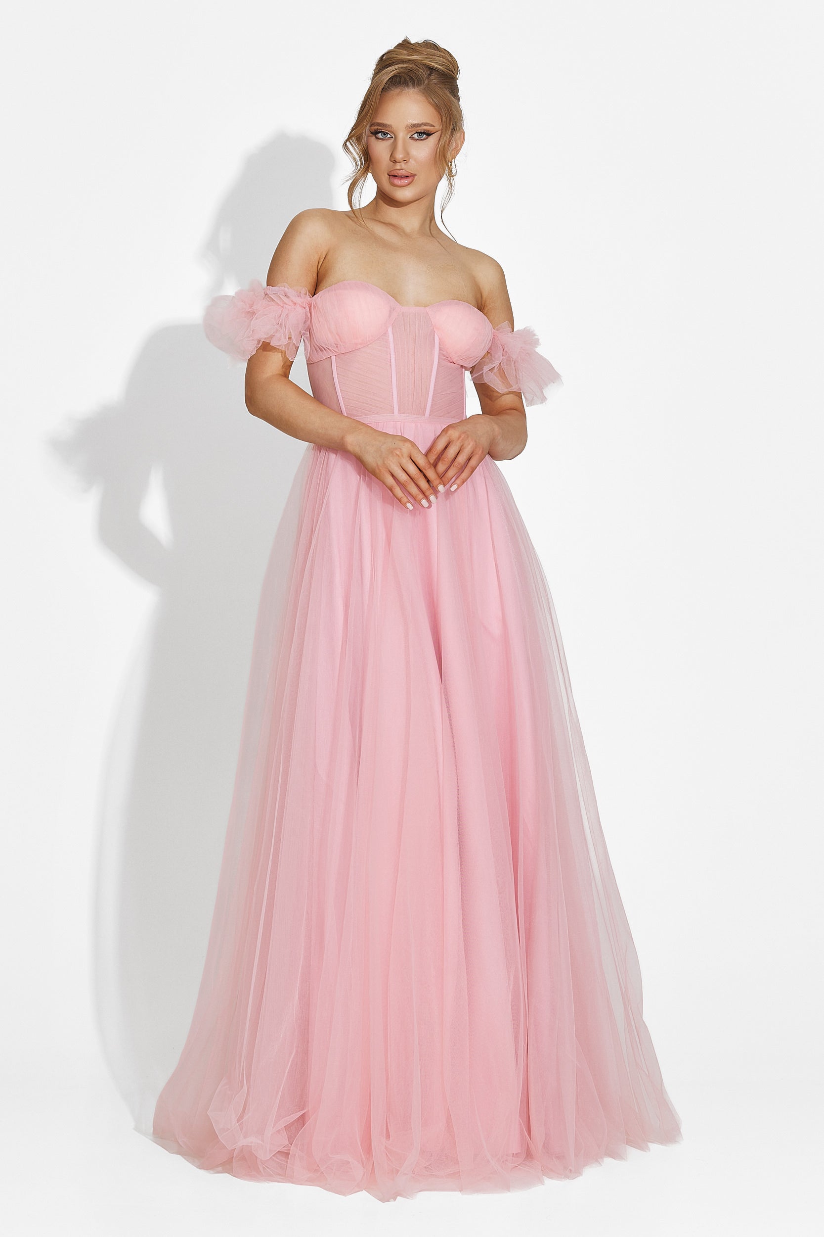 Janiece Bogas Long Pink Ladies Dress