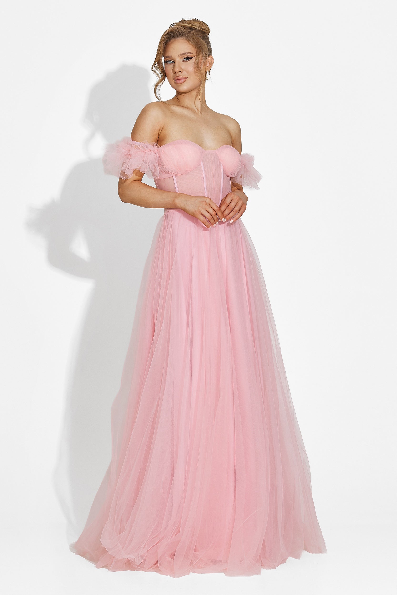 Abito lungo rosa da donna Janiece Bogas