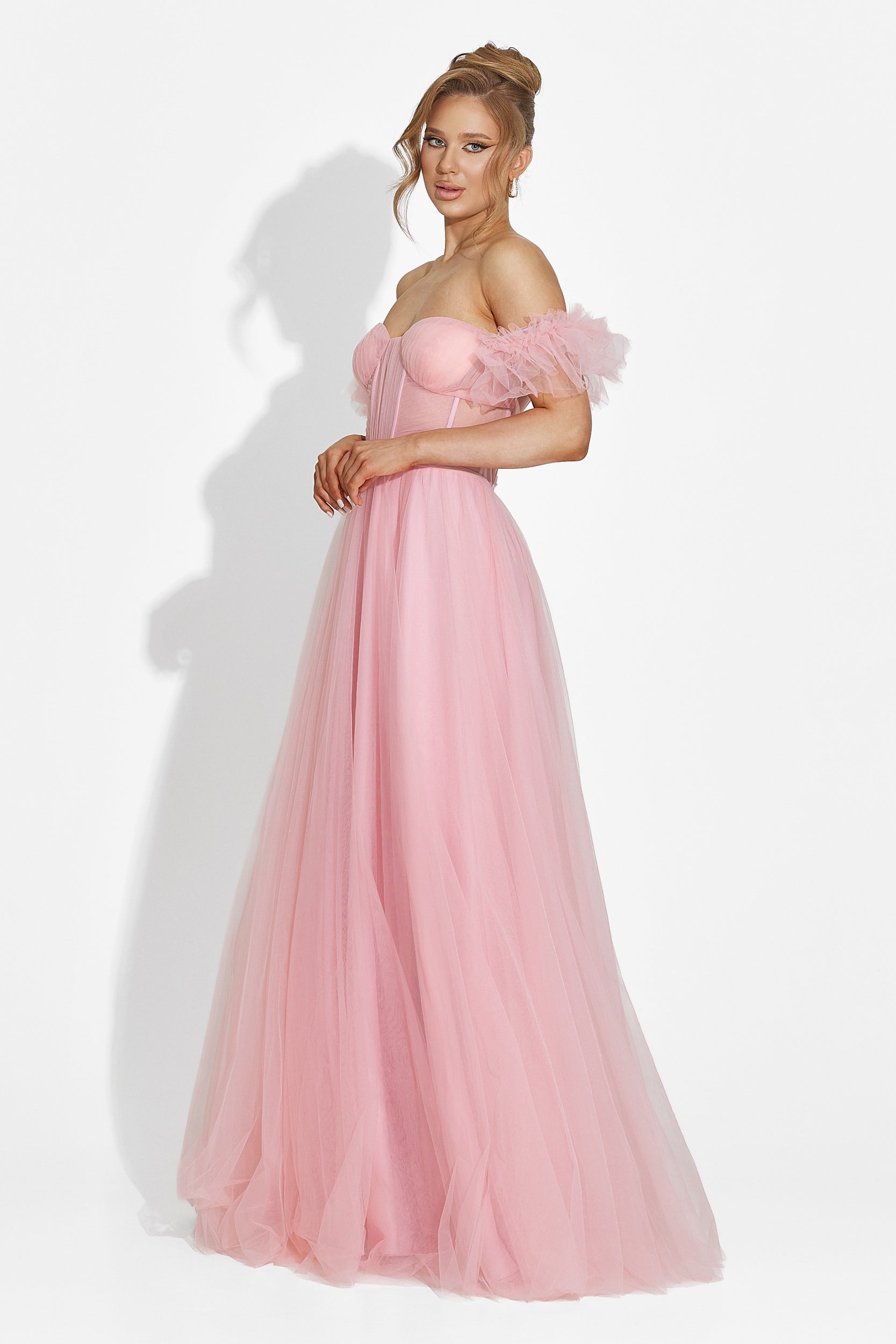 Abito lungo rosa da donna Janiece Bogas