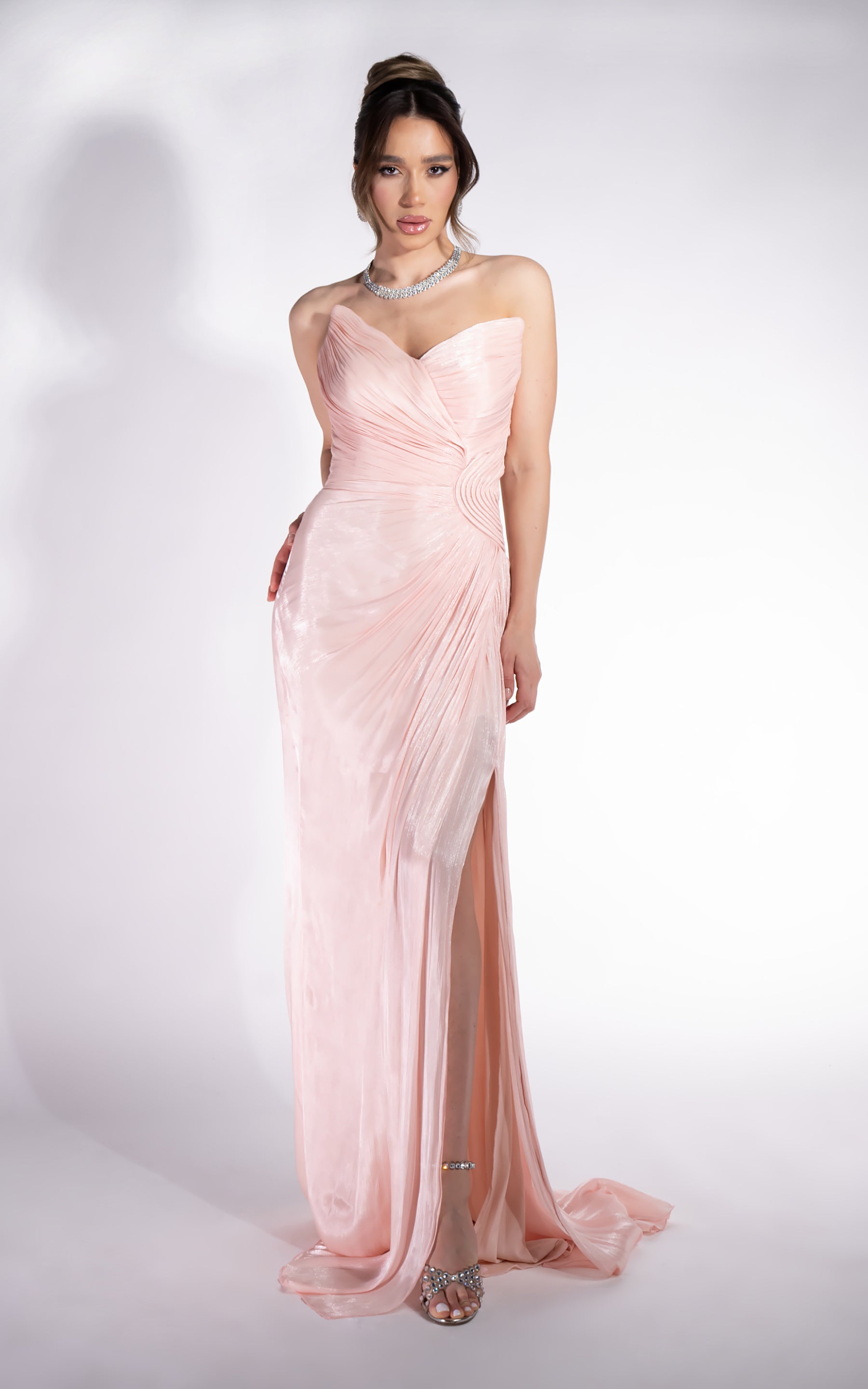 Klarisa Bogas Long Pink Ladies Dress