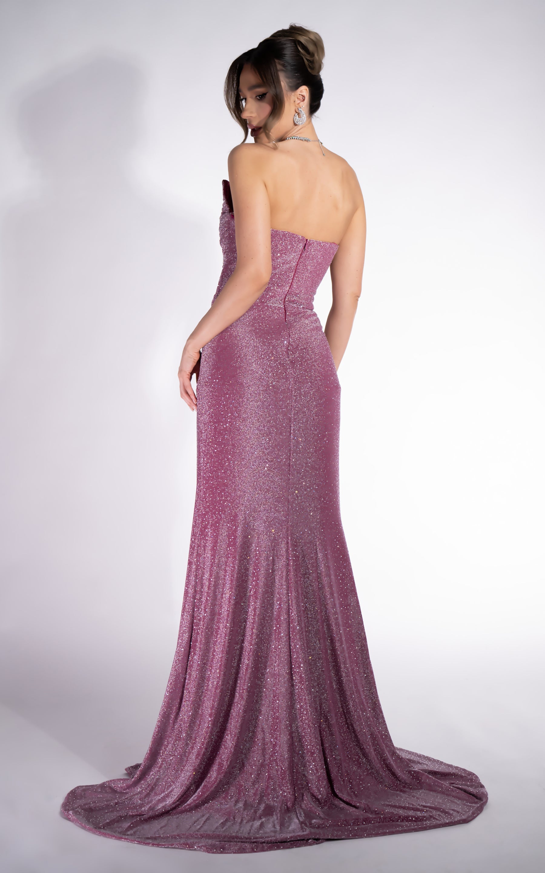 Lång rosa klänning för damer Taylor Bogas