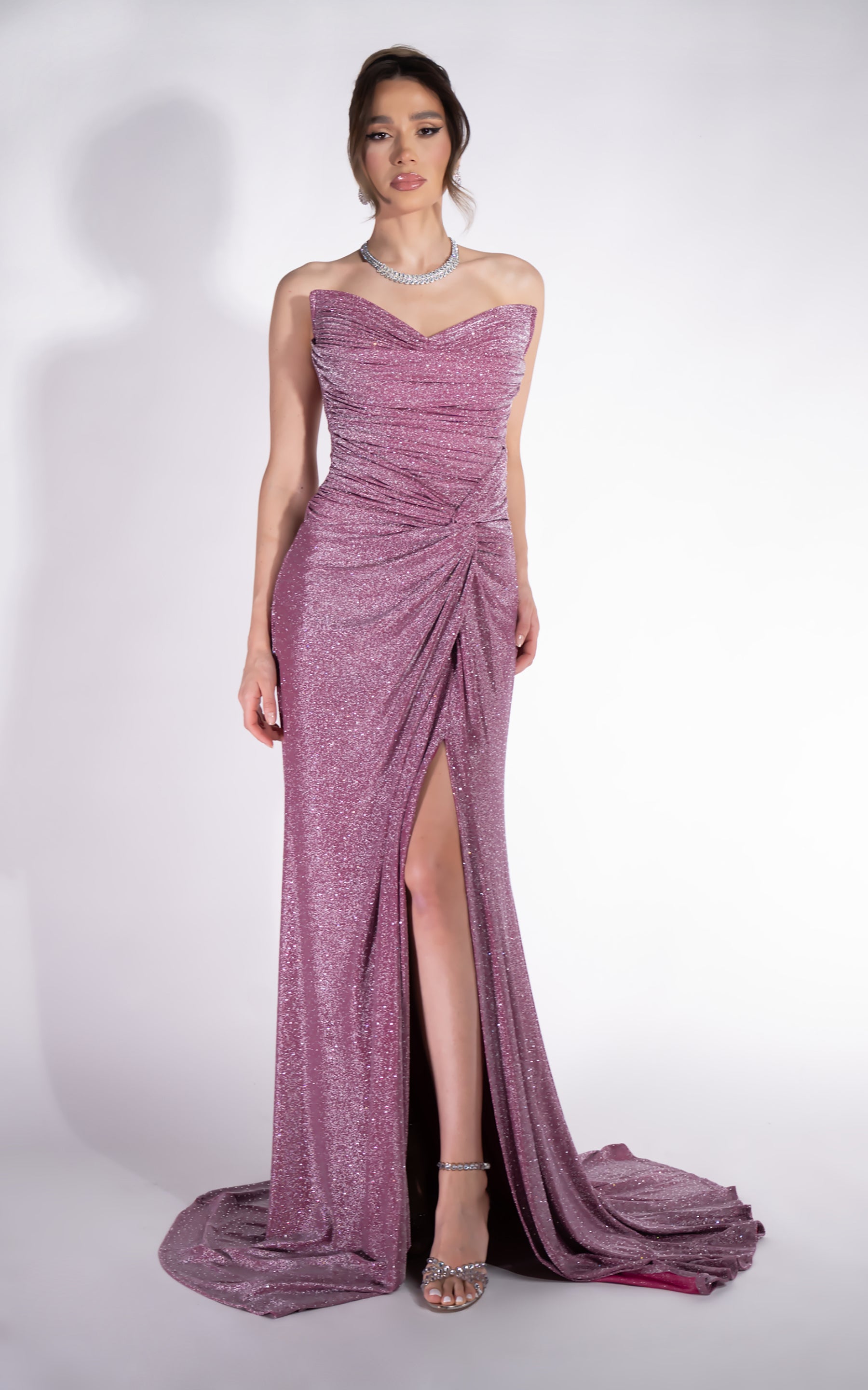 Lång rosa klänning för damer Taylor Bogas