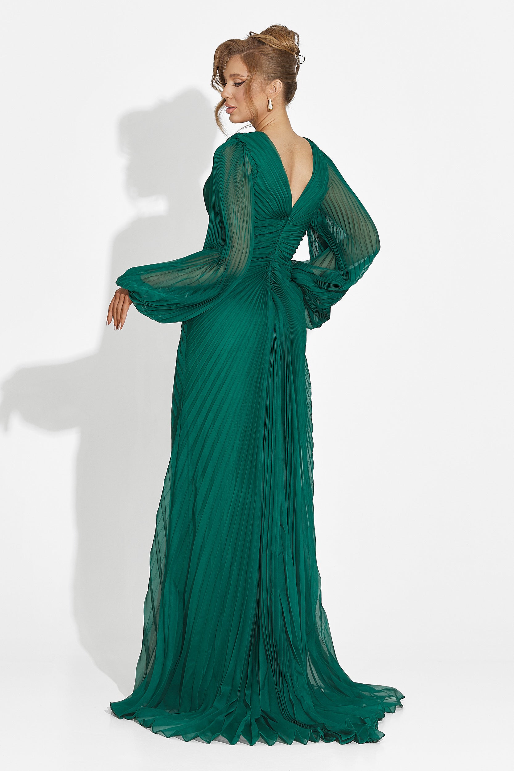 Linares Bogas Long Green Dress for Women