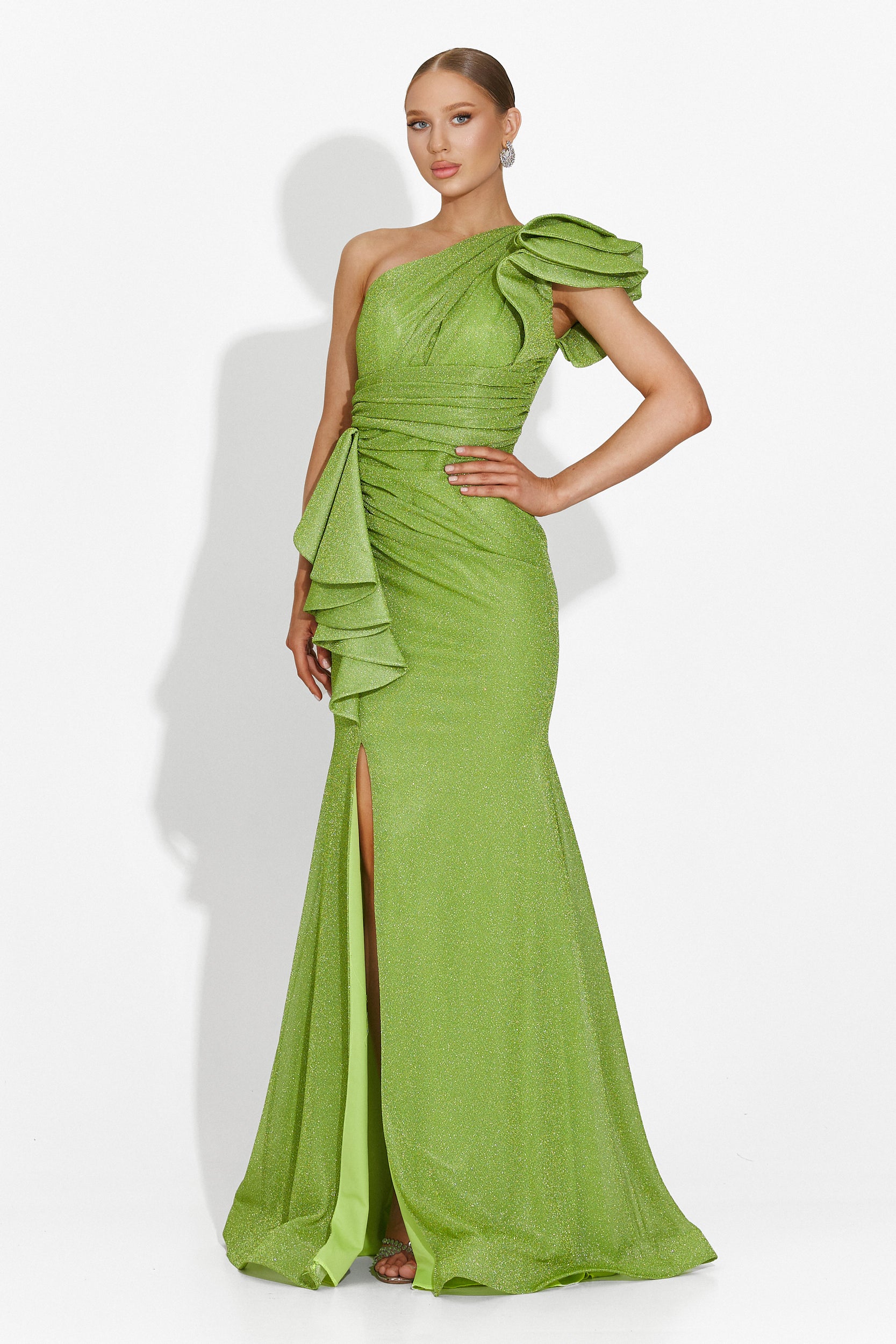 Maryjane Bogas Long Green Ladies Dress