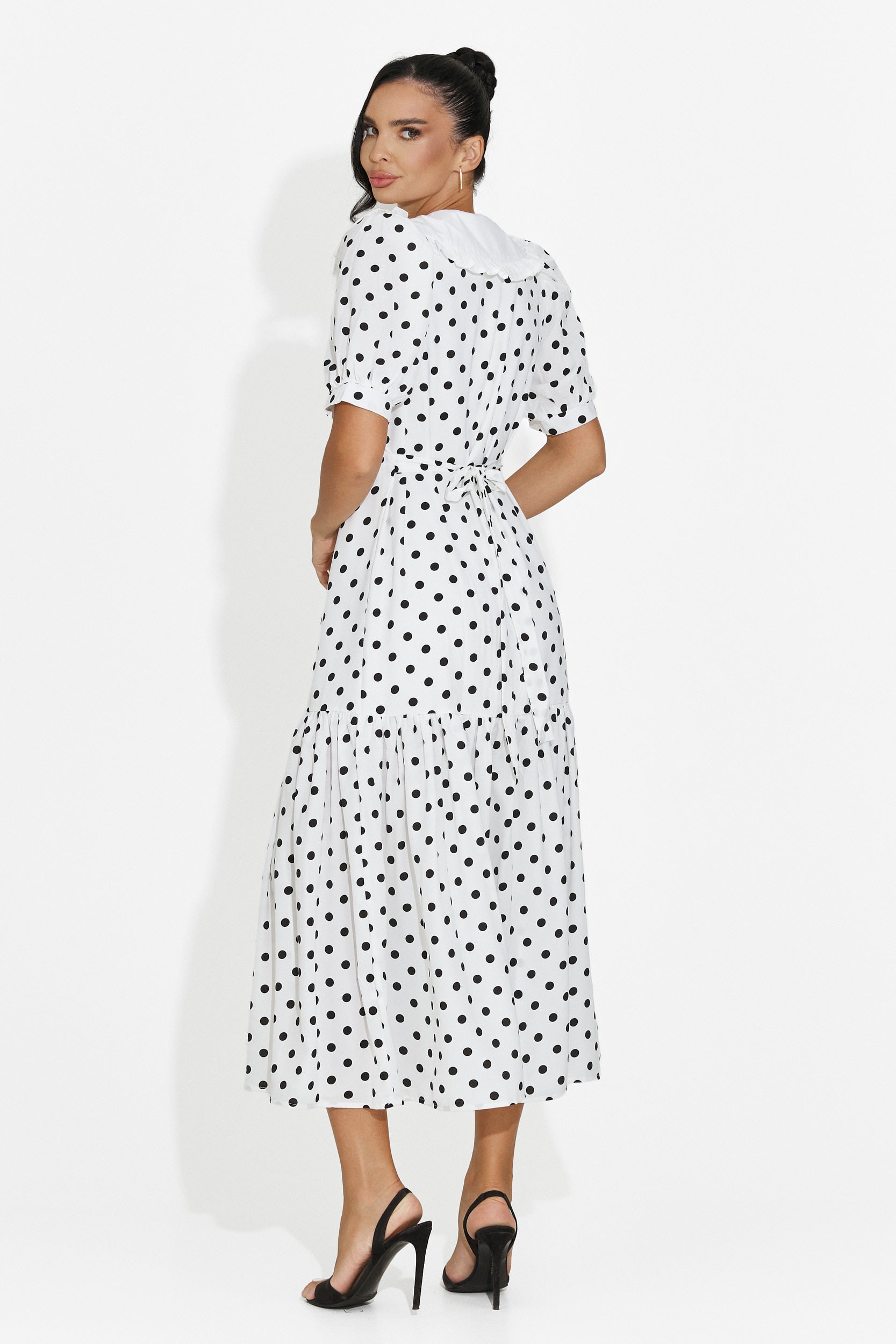 Midi white women's dress Anita Bogas