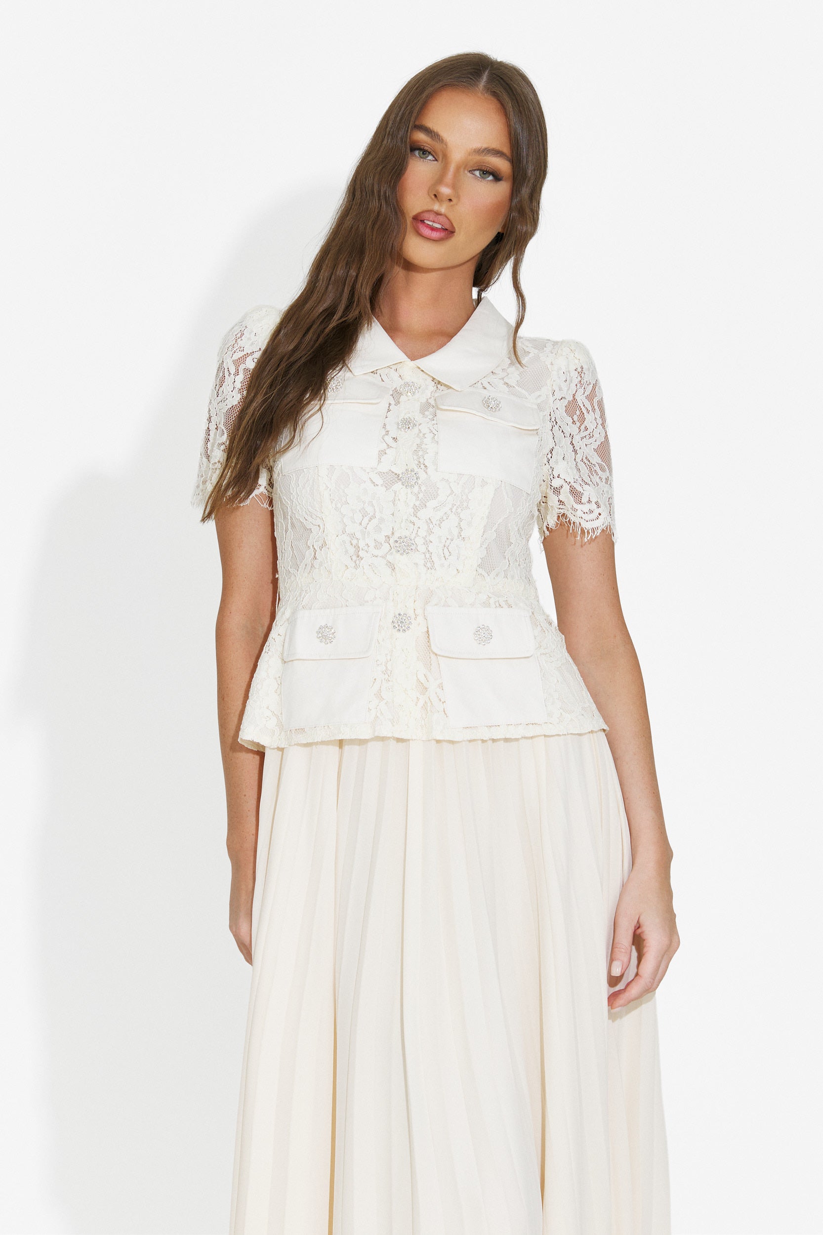 Vestido de mujer midi beige Sicosa Bogas