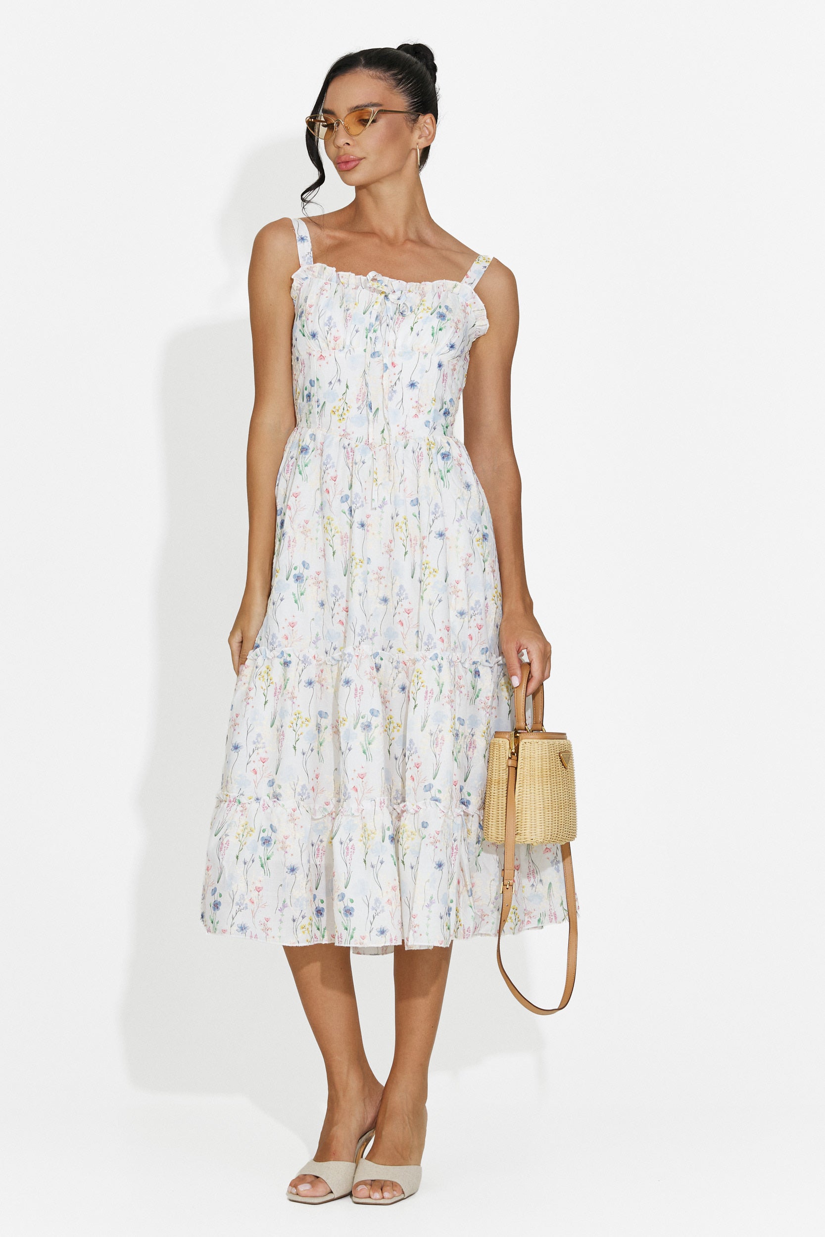Vestido midi azul de mujer Alisa Bogas