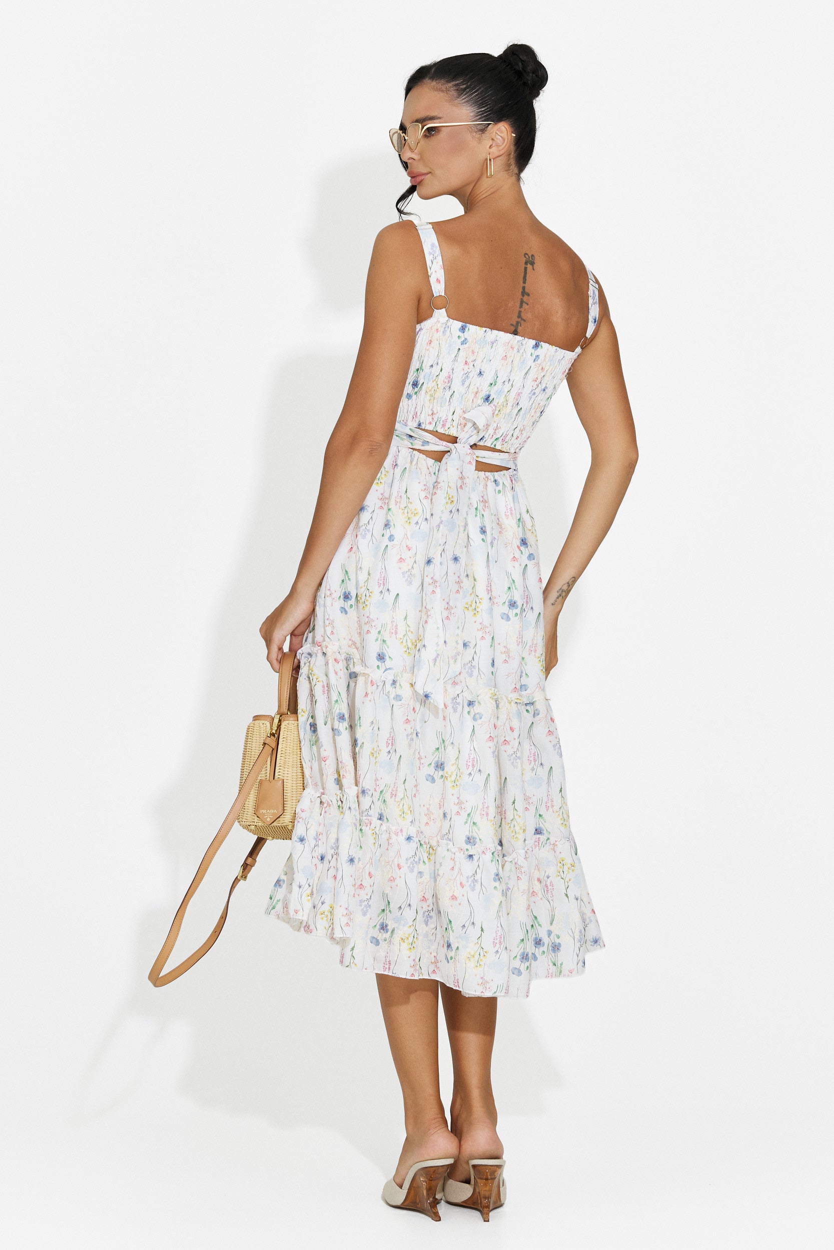 Vestido midi azul de mujer Alisa Bogas