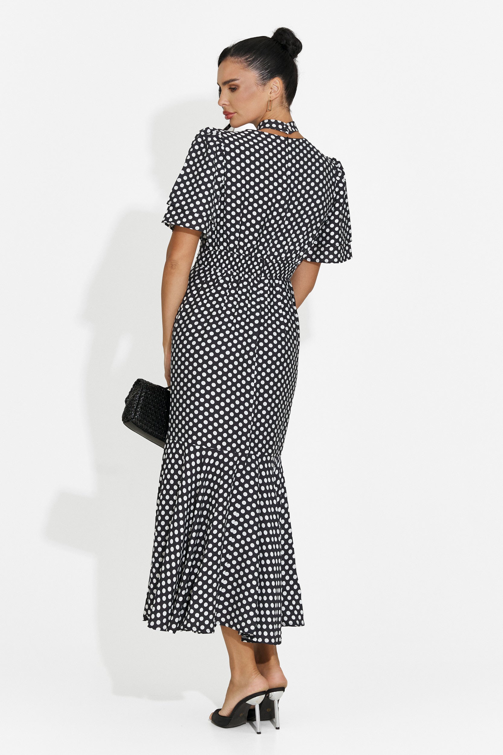Vestido midi negro de mujer Antoneia Bogas