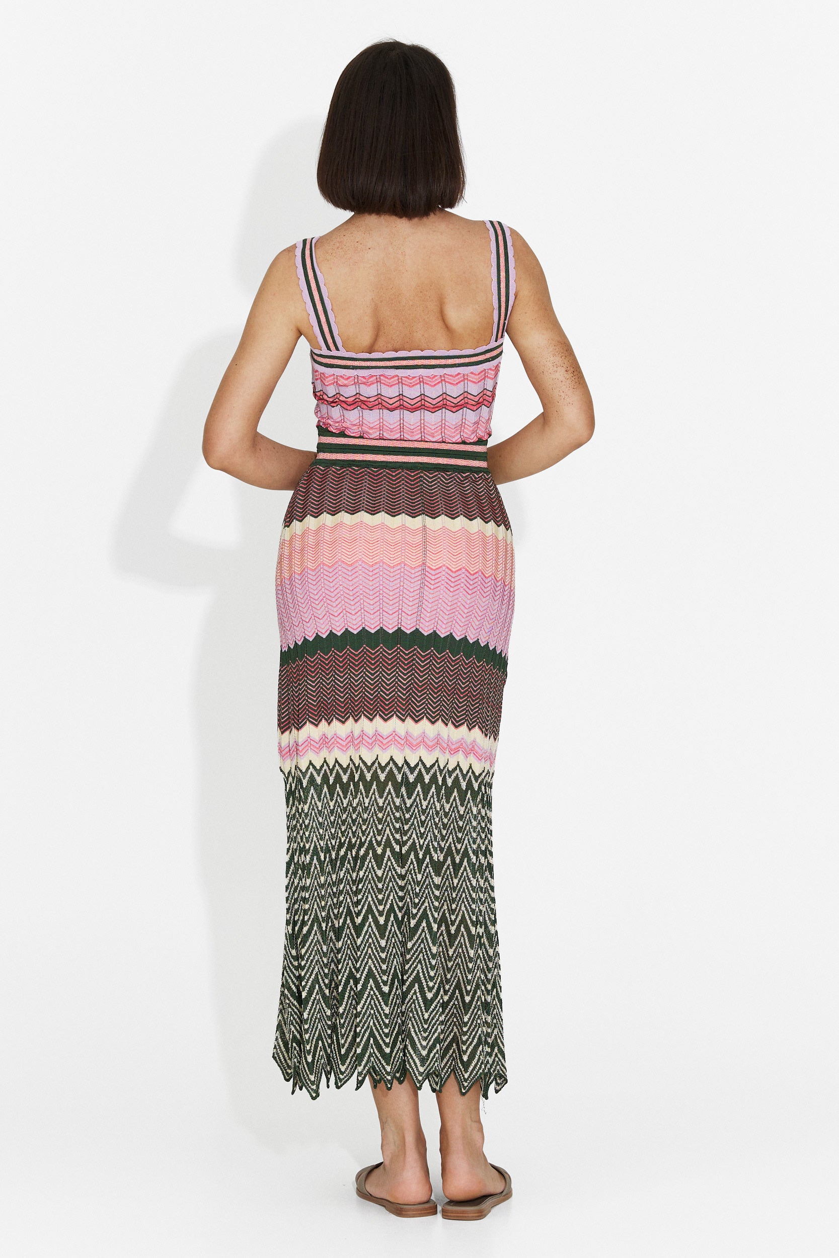 Mihely Bogas Pinkes Midi-Kleid für Frauen
