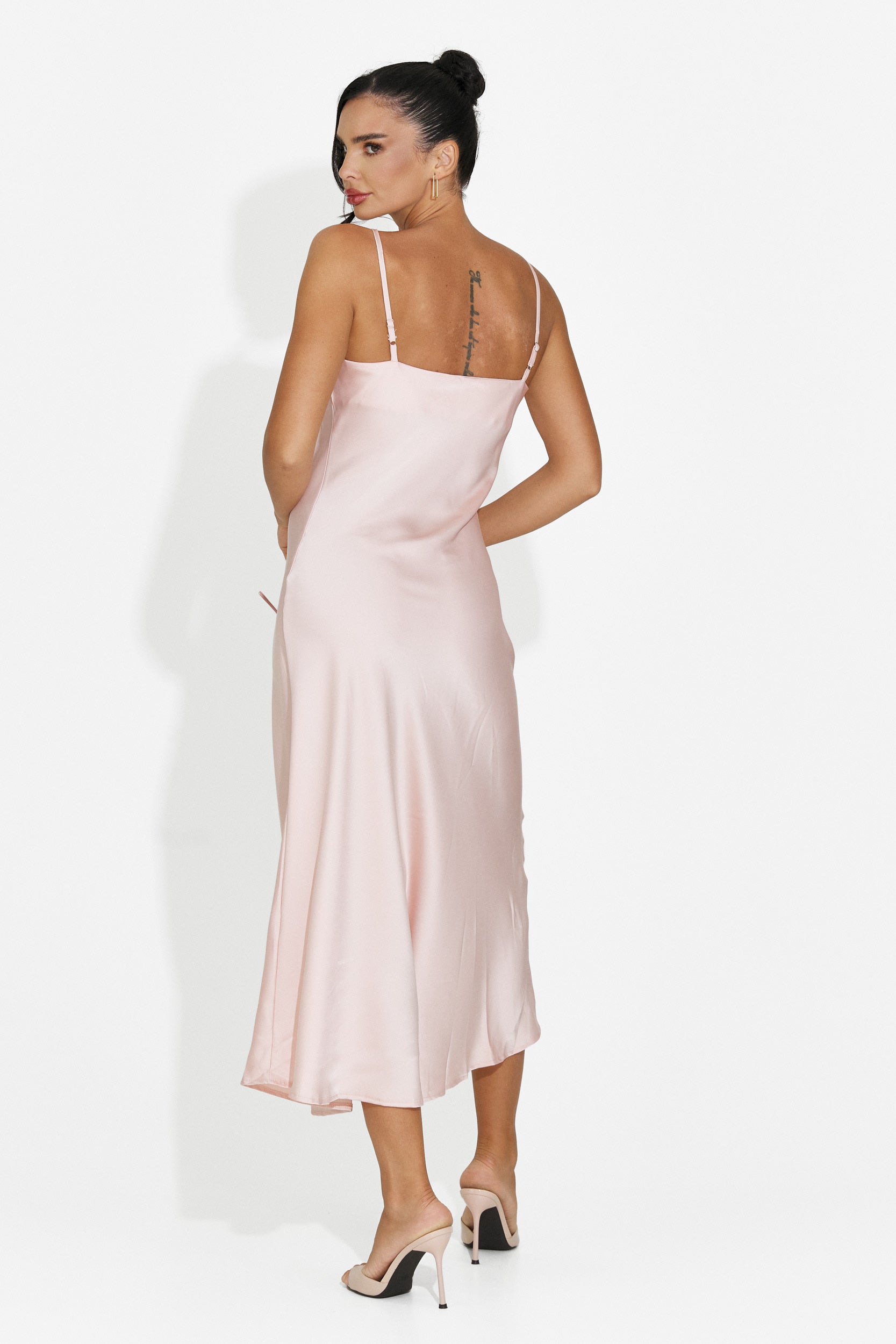 Vestido midi de mujer rosa Zimia Bogas