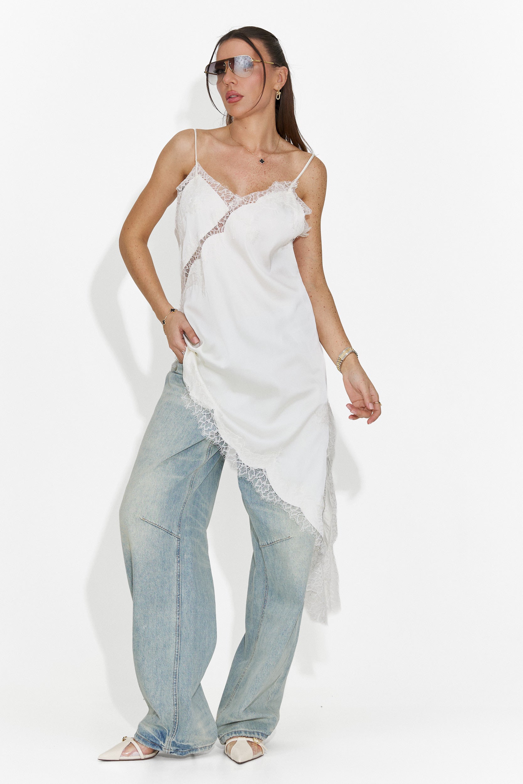 Robe femme courte blanche Francisca Bogas