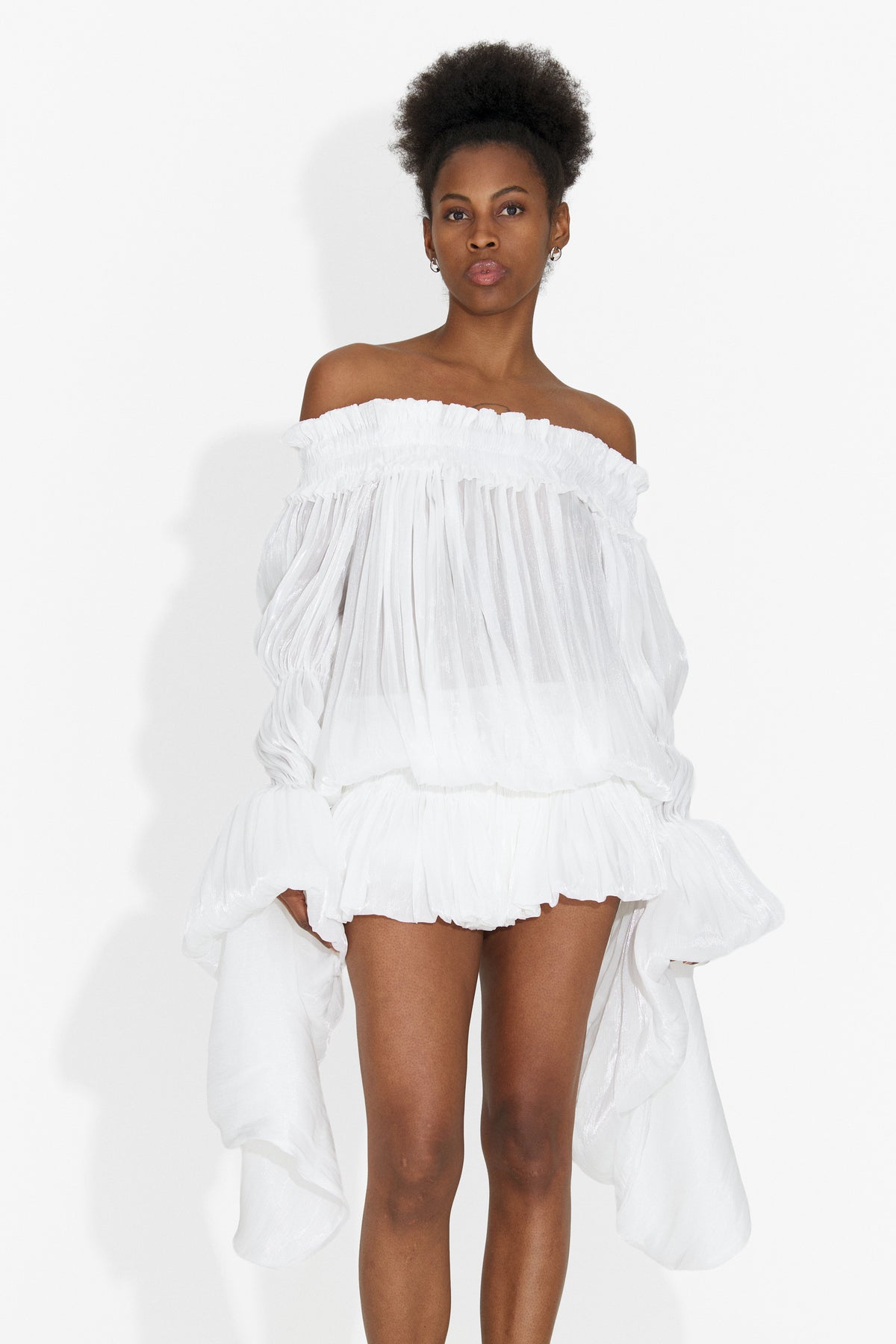 White short women's dress Myara Bogas, image 9 of 10