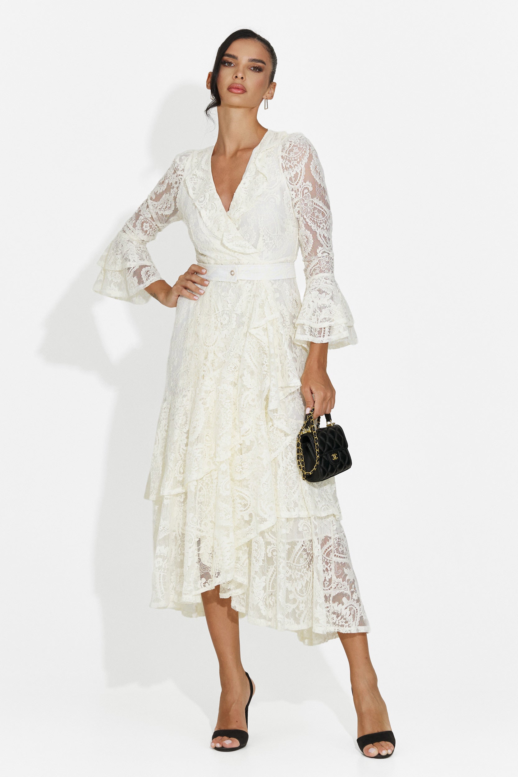Short beige women's dress Nariam Bogas