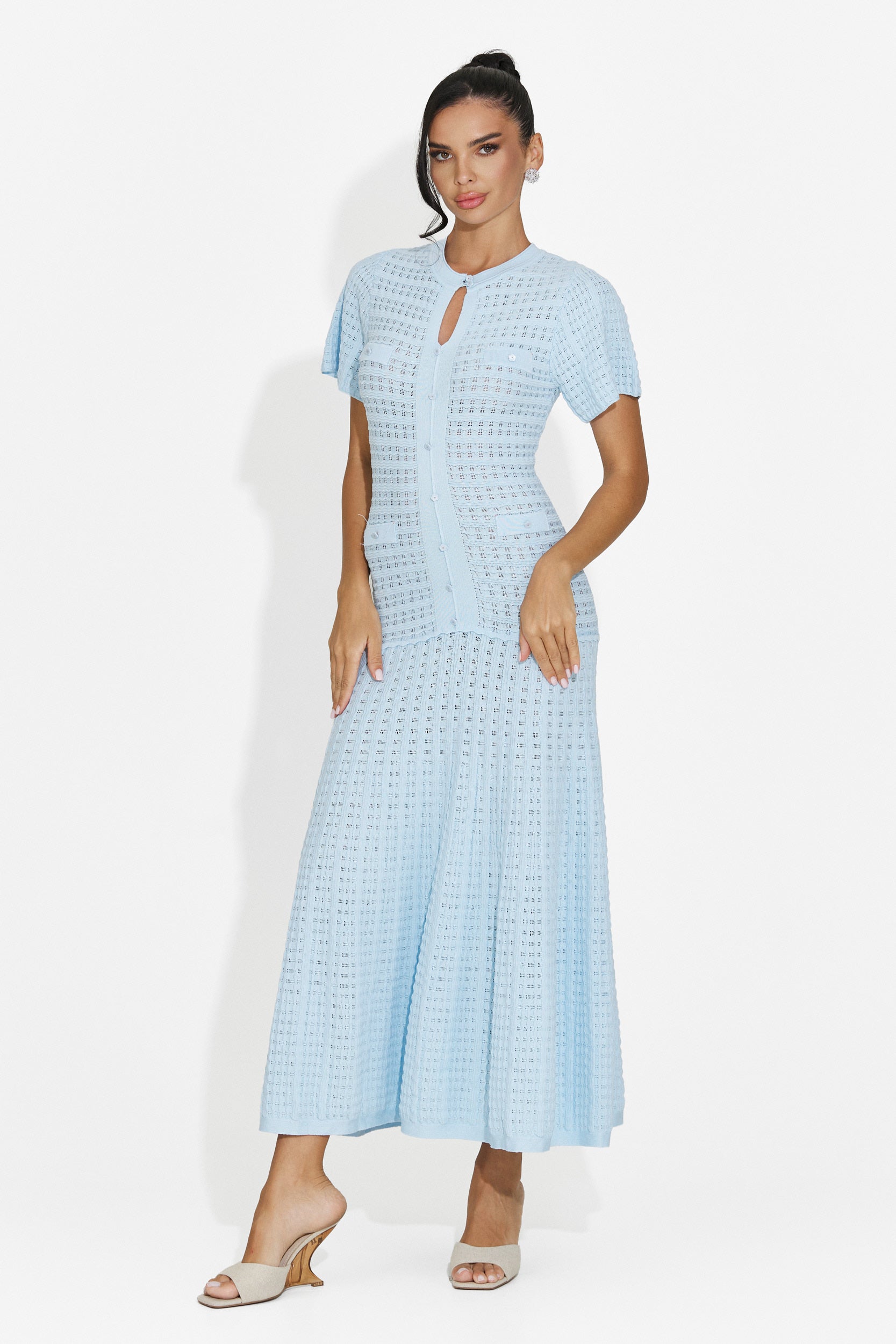 Women's short blue dress Azania Bogas