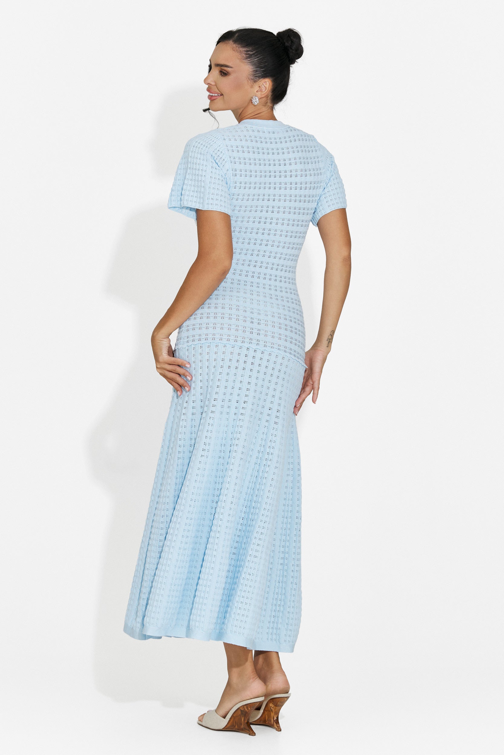 Women's short blue dress Azania Bogas