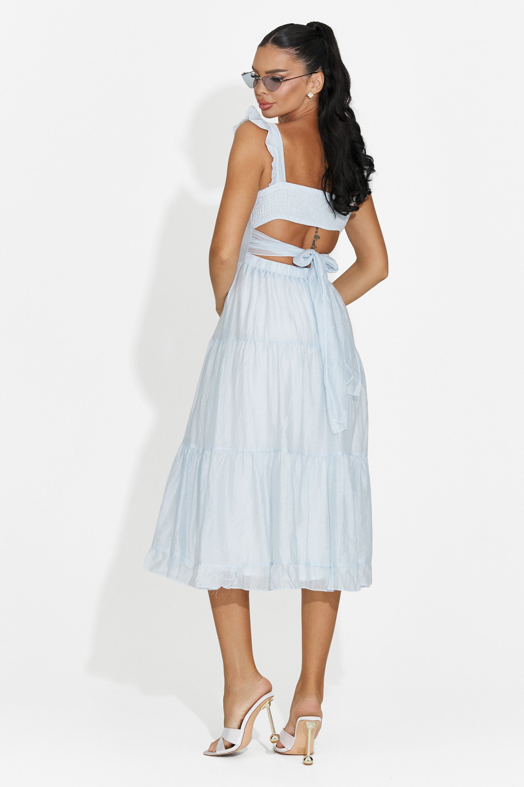 Short light blue dress Camenia Bogas