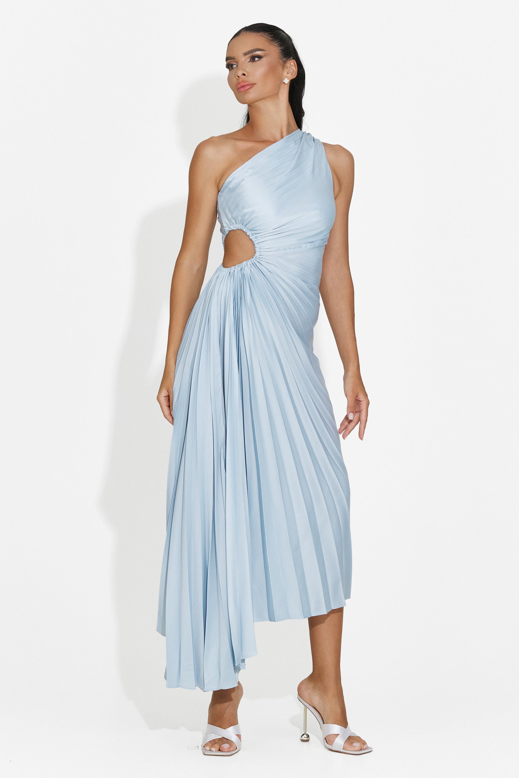 Women's short light blue dress Delimia Bogas