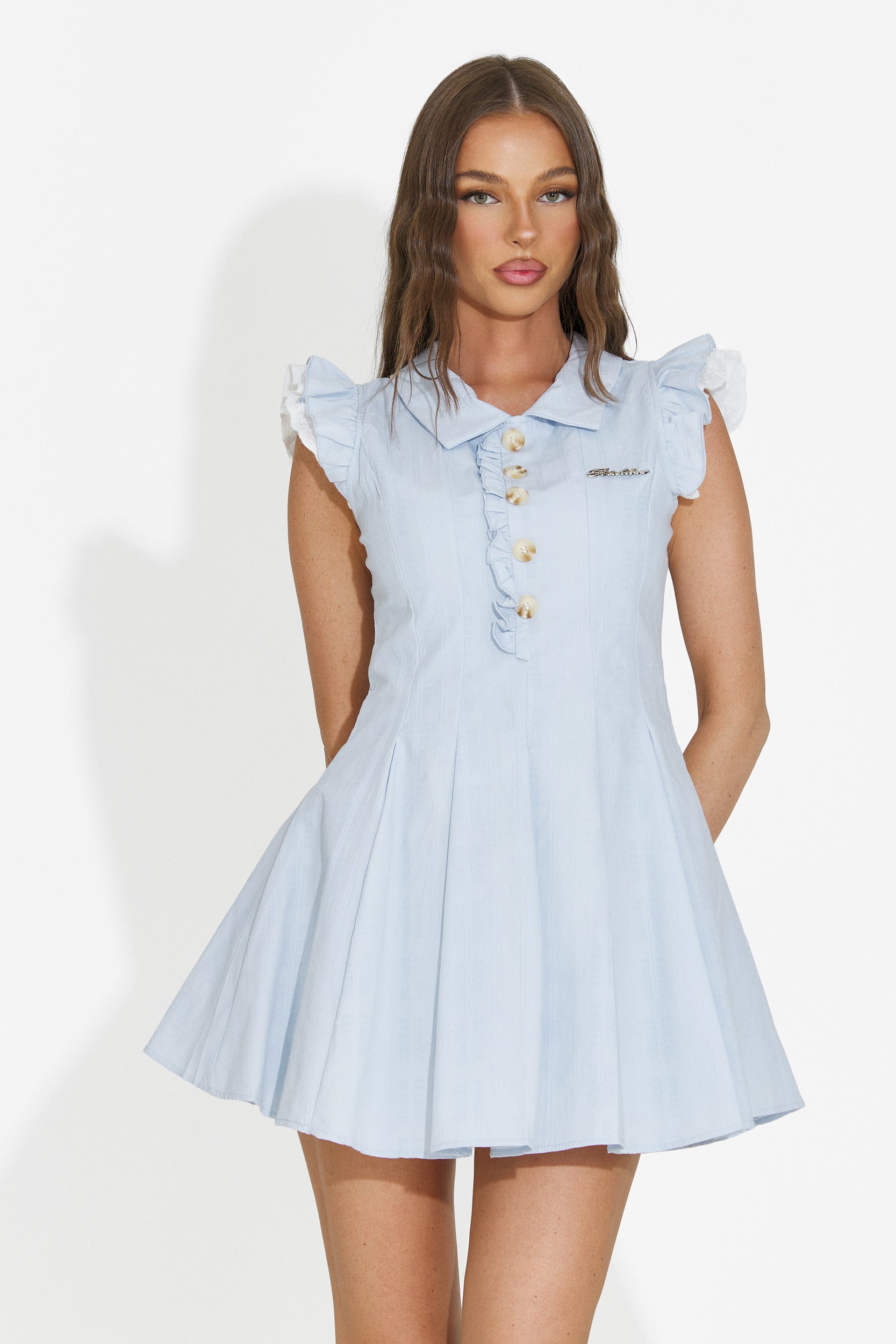 Robe femme courte bleu Manari Bogas