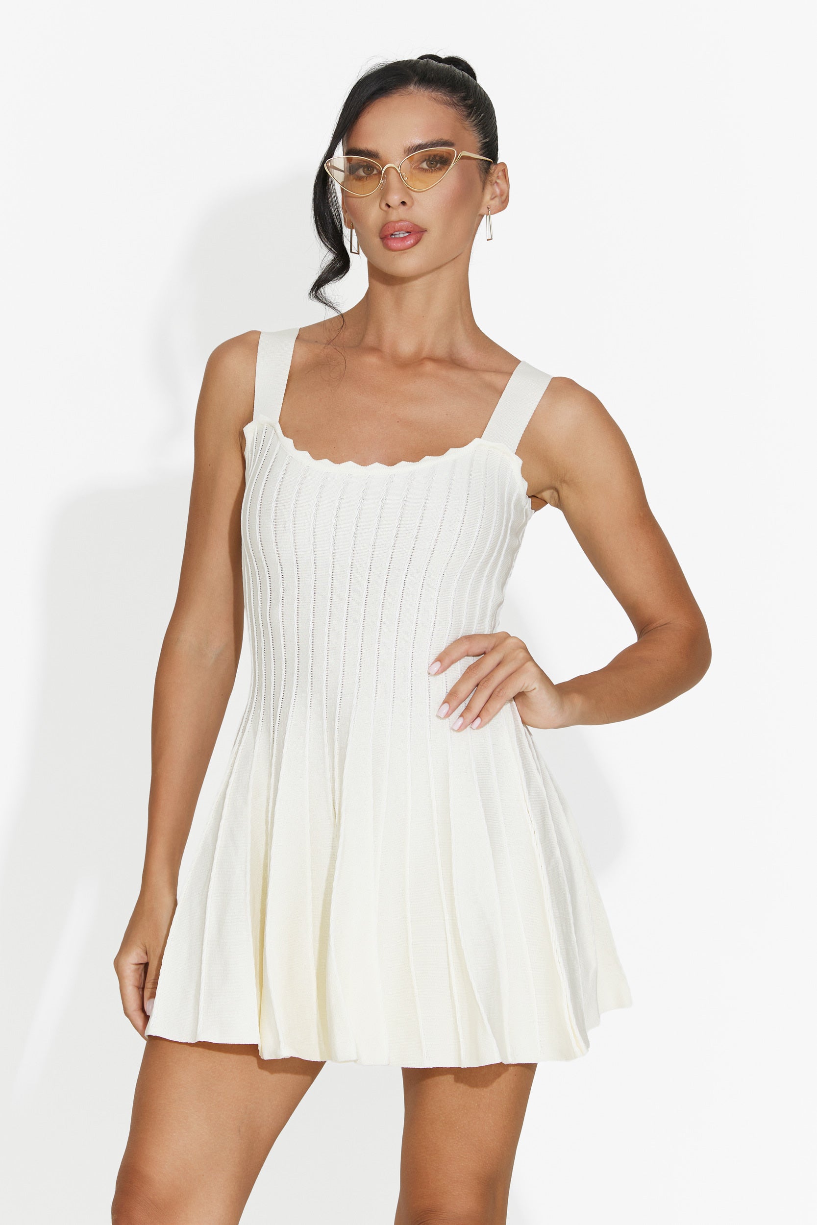Vestido corto amarillo de mujer Sirinia Bogas