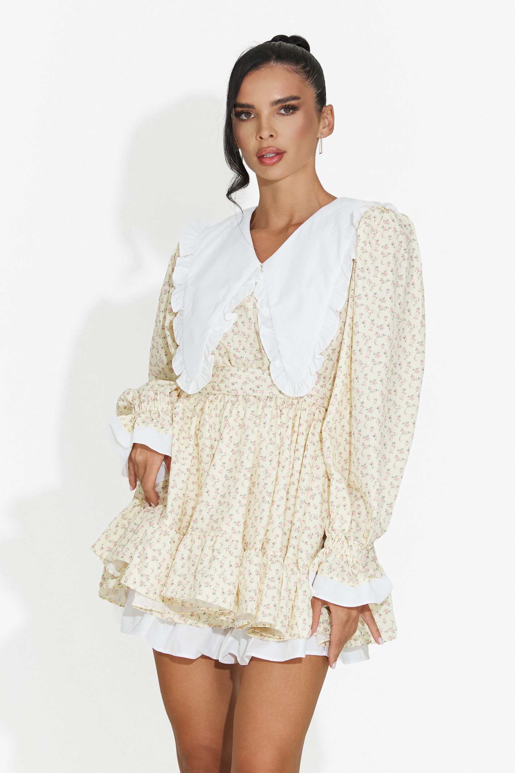 Short yellow women's dress Trivaya Bogas