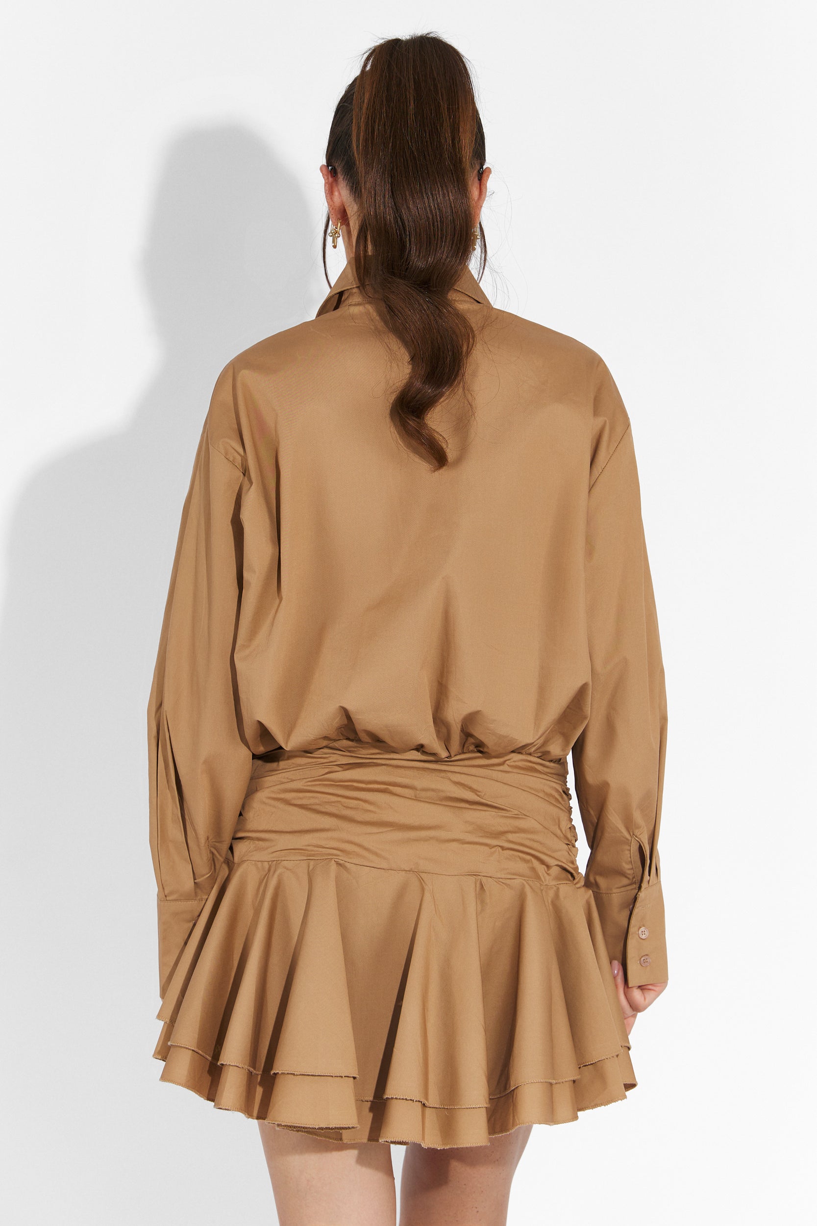 Kort brun klänning dam Snify Bogas