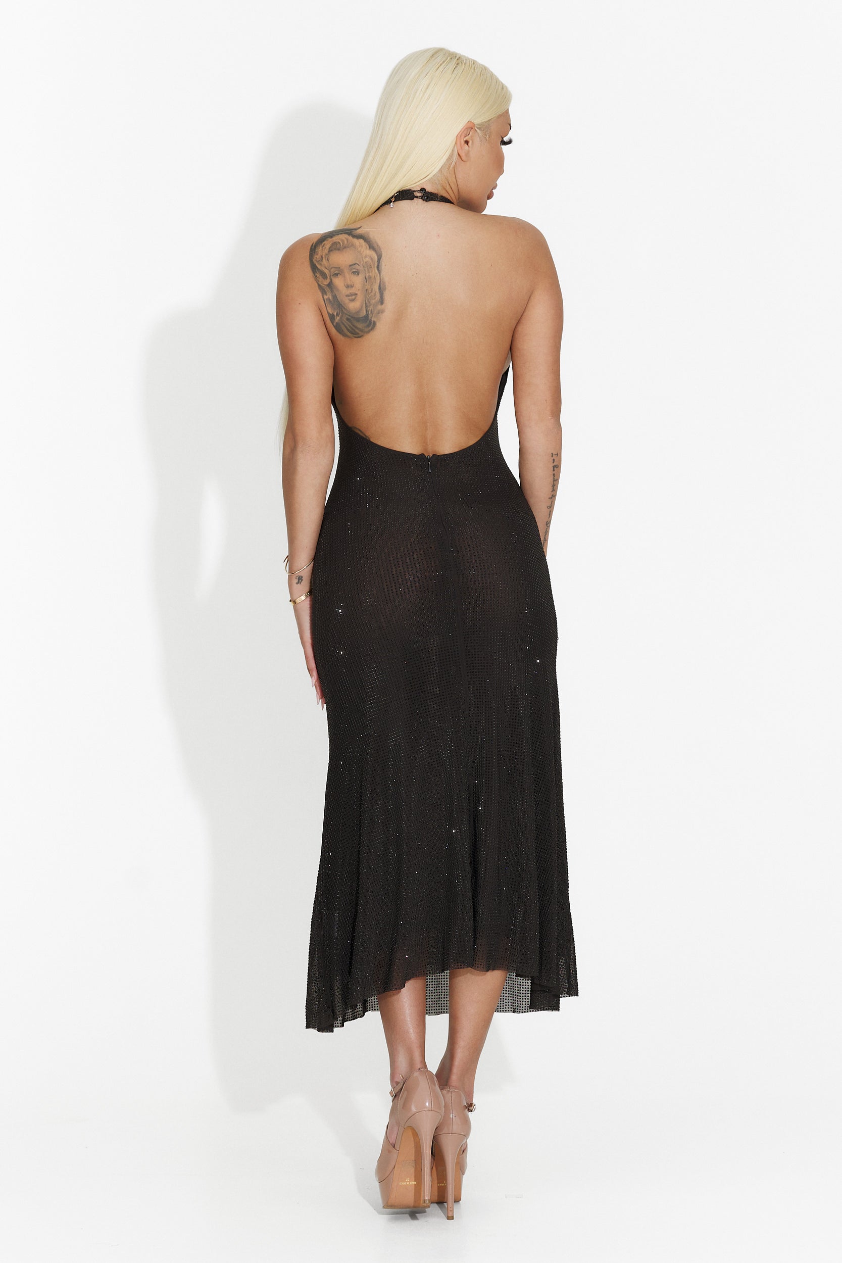 Bogas Abras Short Black Dress for Women