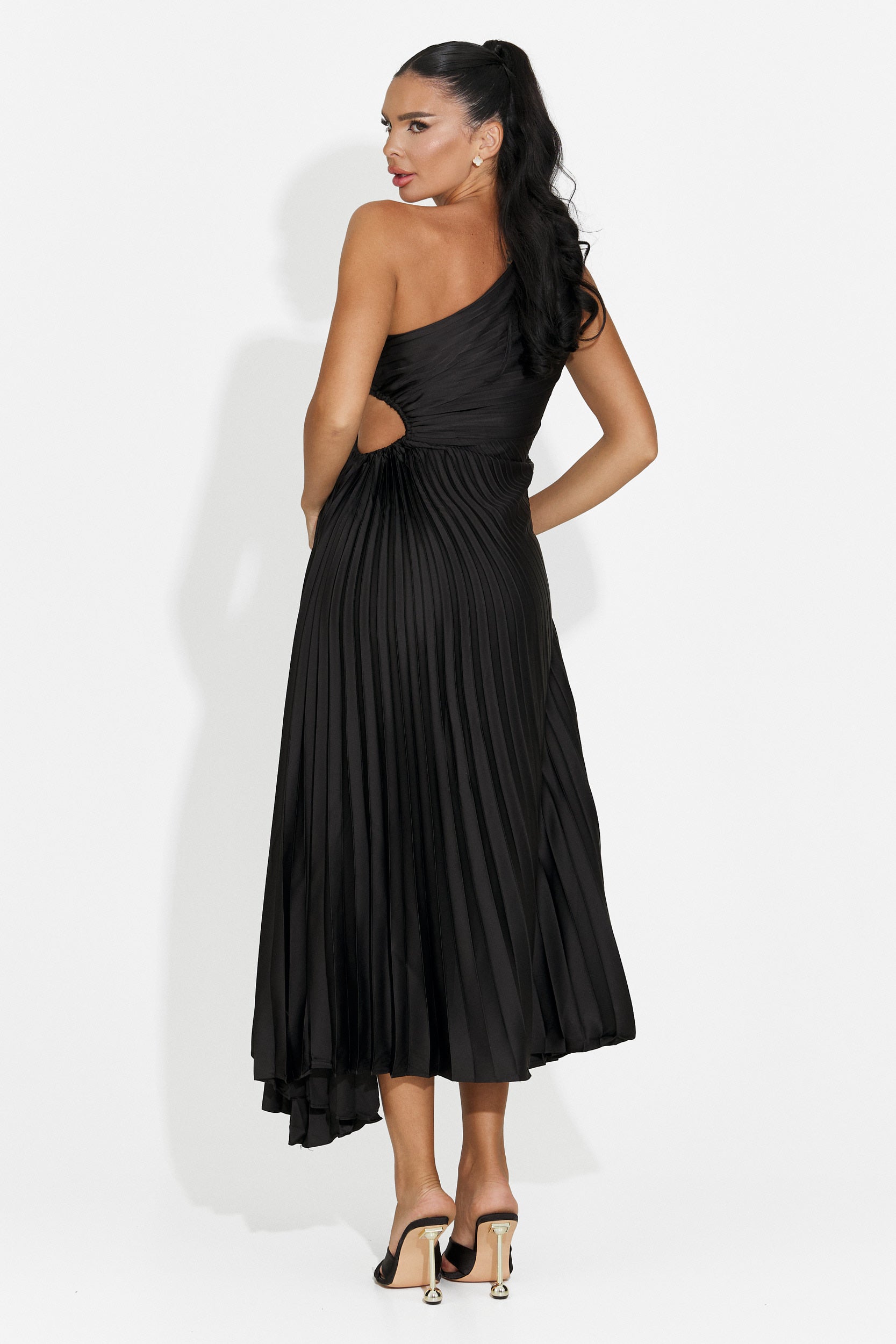 Women's short black dress Delimia Bogas