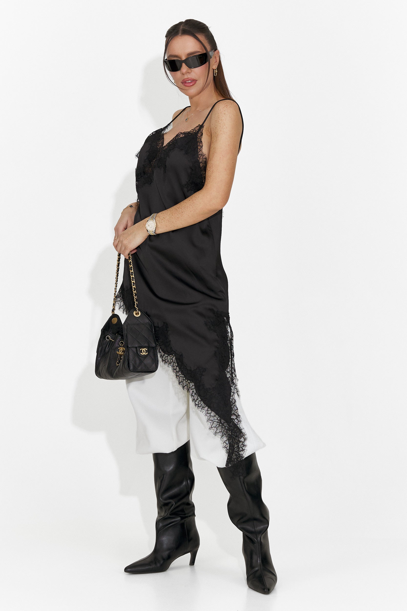 Robe femme courte noire Francisca Bogas