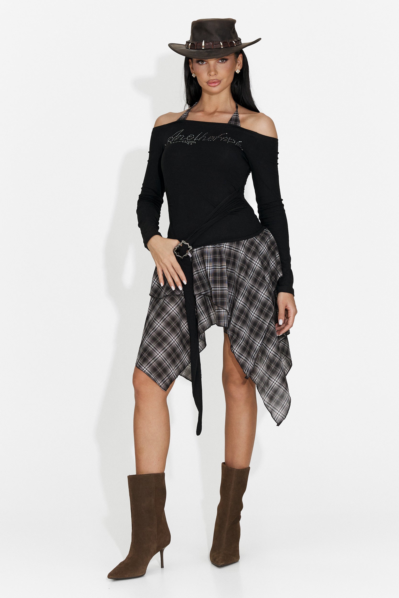 Robe Courte Noire pour Femmes d'Heliana Bogas