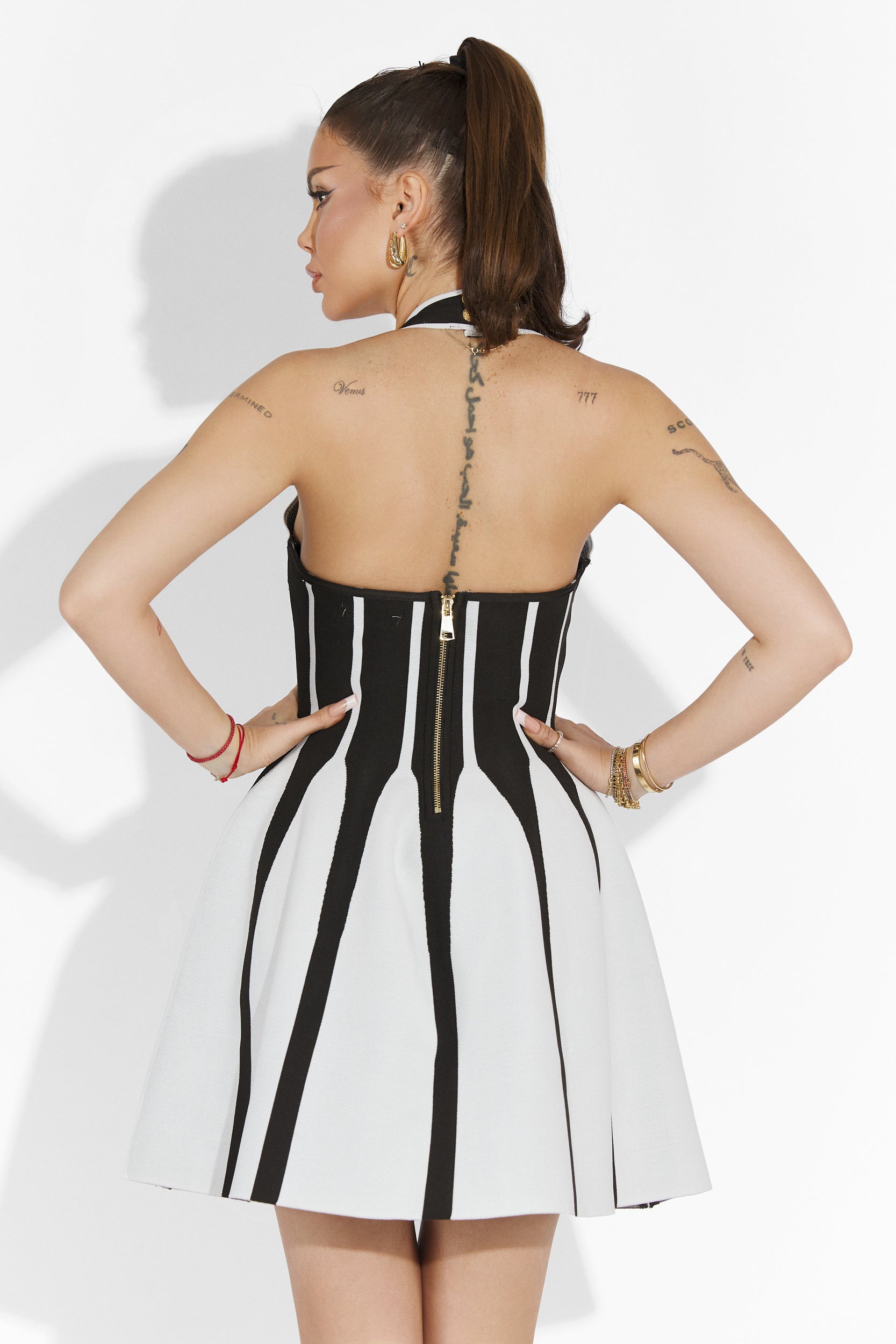 Letizia Bogas Short Black Dress for Women