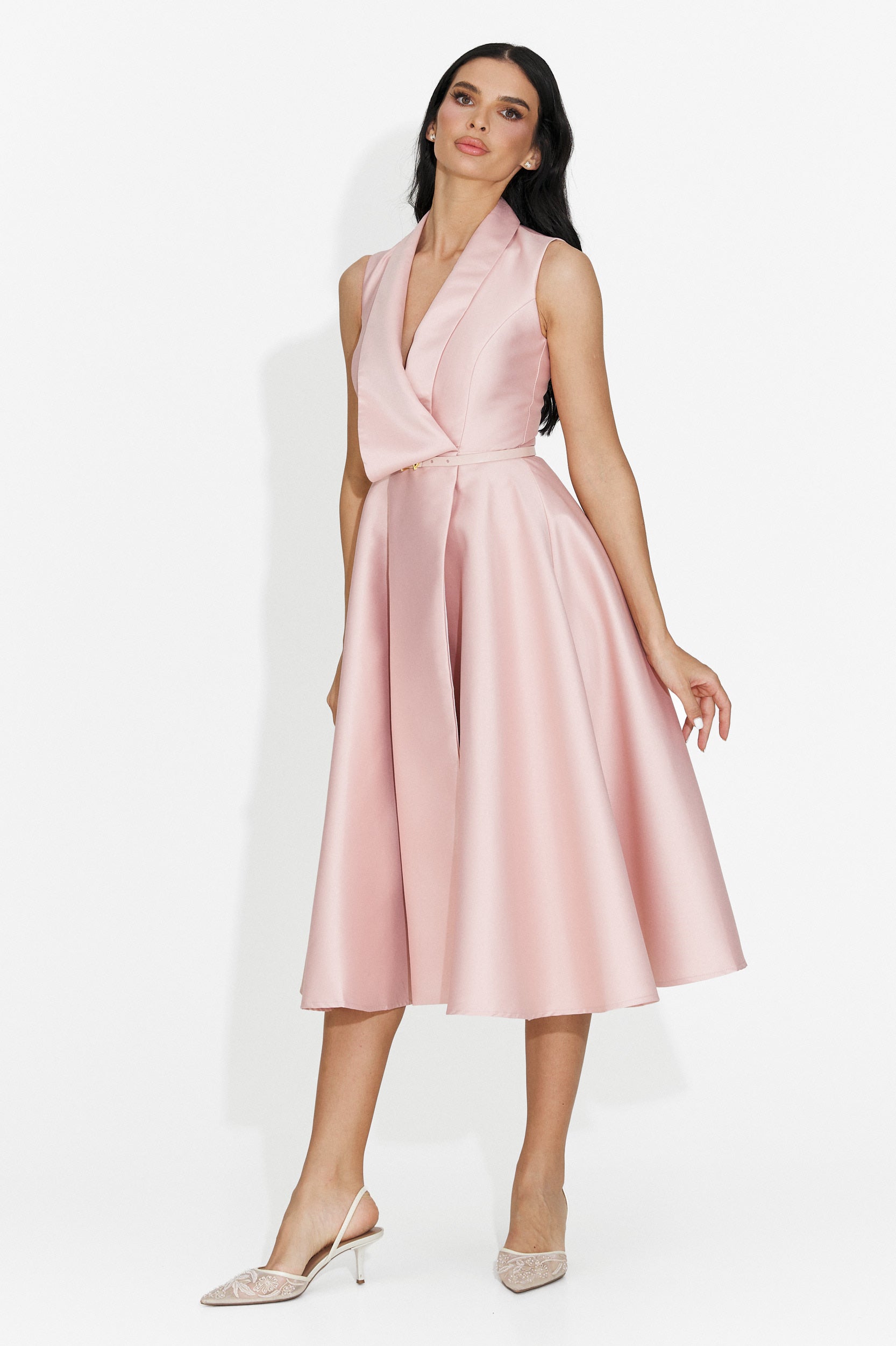 Rochie dama scurta roz Kady Bogas