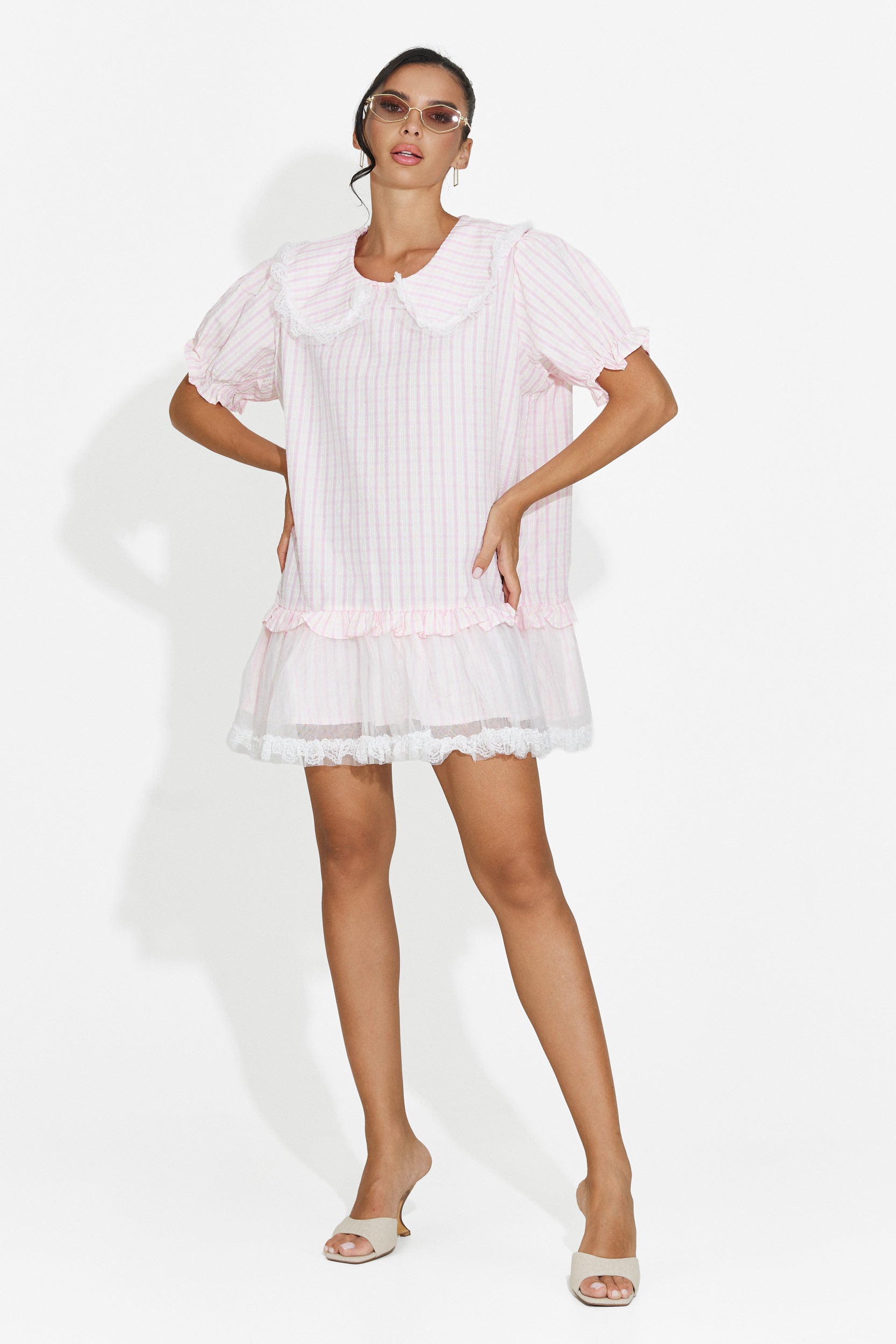 Women's short pink dress Liliama Bogas