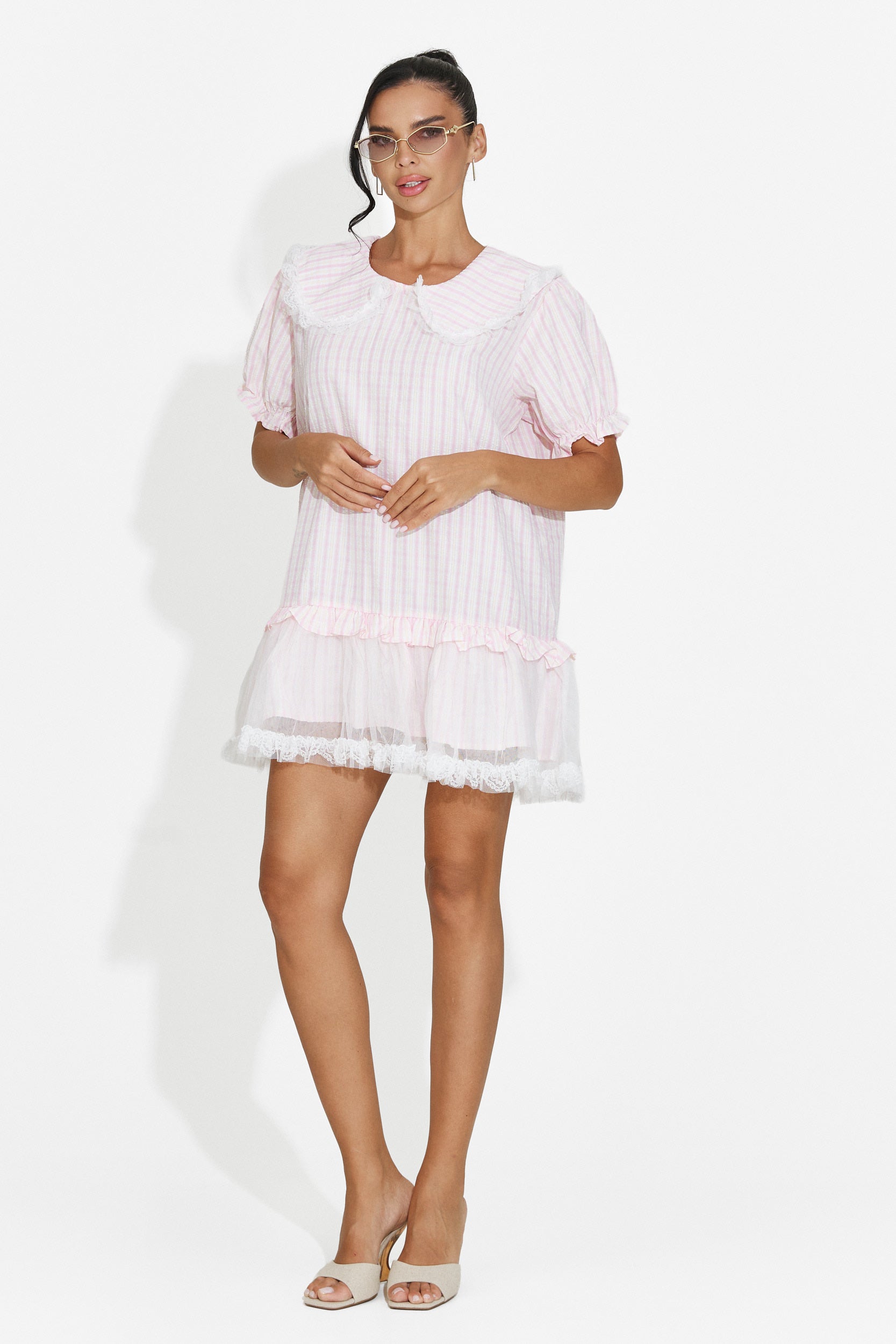 Women's short pink dress Liliama Bogas