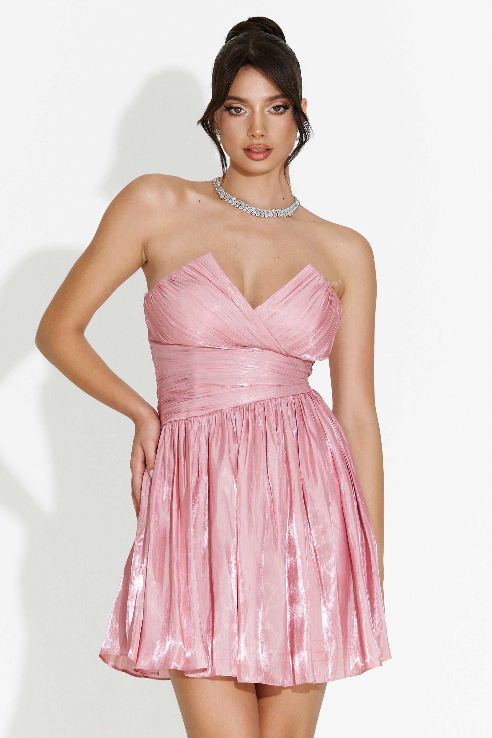 Ziora Bogas Short Pink Ladies Dress