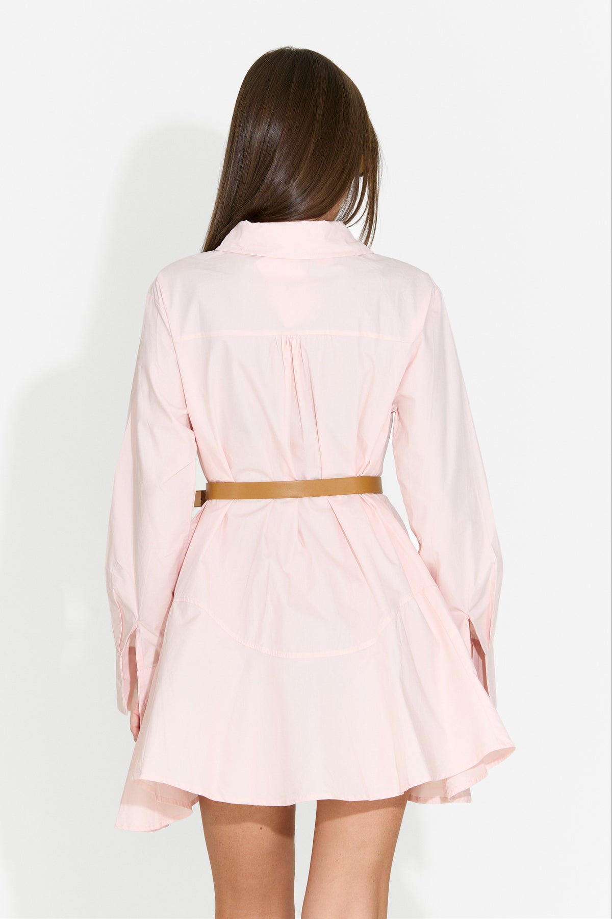 Women's short pink shirt dress Trenieiza Bogas