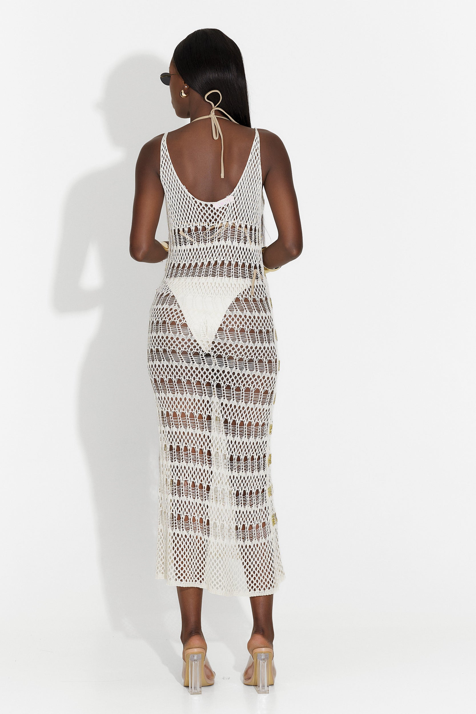 Abito da spiaggia beige Harieta Bogas