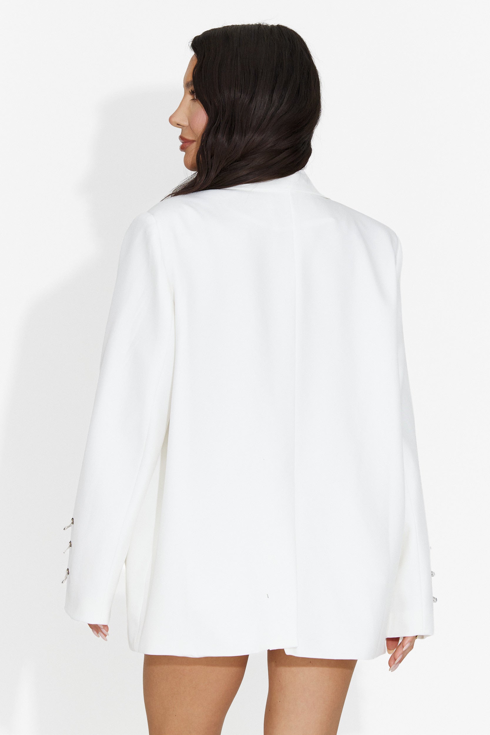 Elegante blazer blanco Esinty Bogas para damas