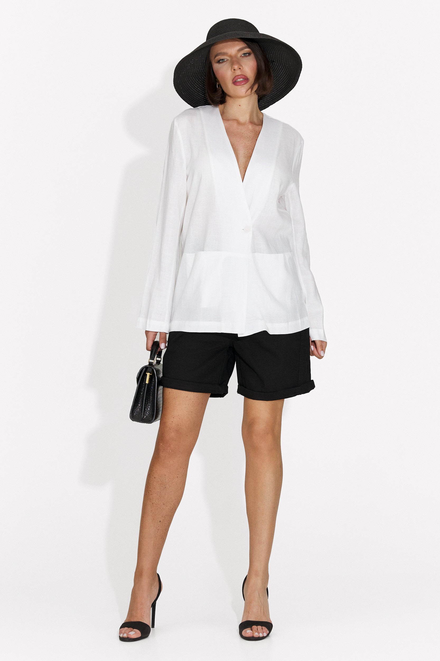 Eleganter weißer Yarow Bogas Damenblazer