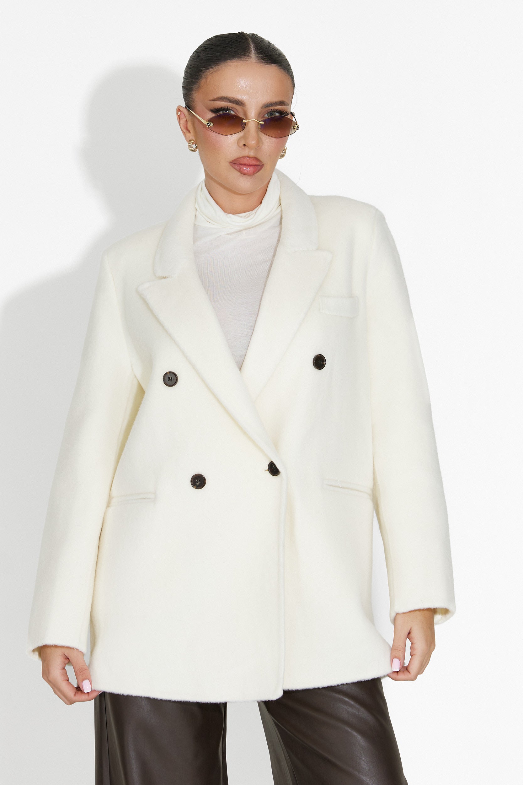 Novelia Bogas Elegant Beige Women's Blazer