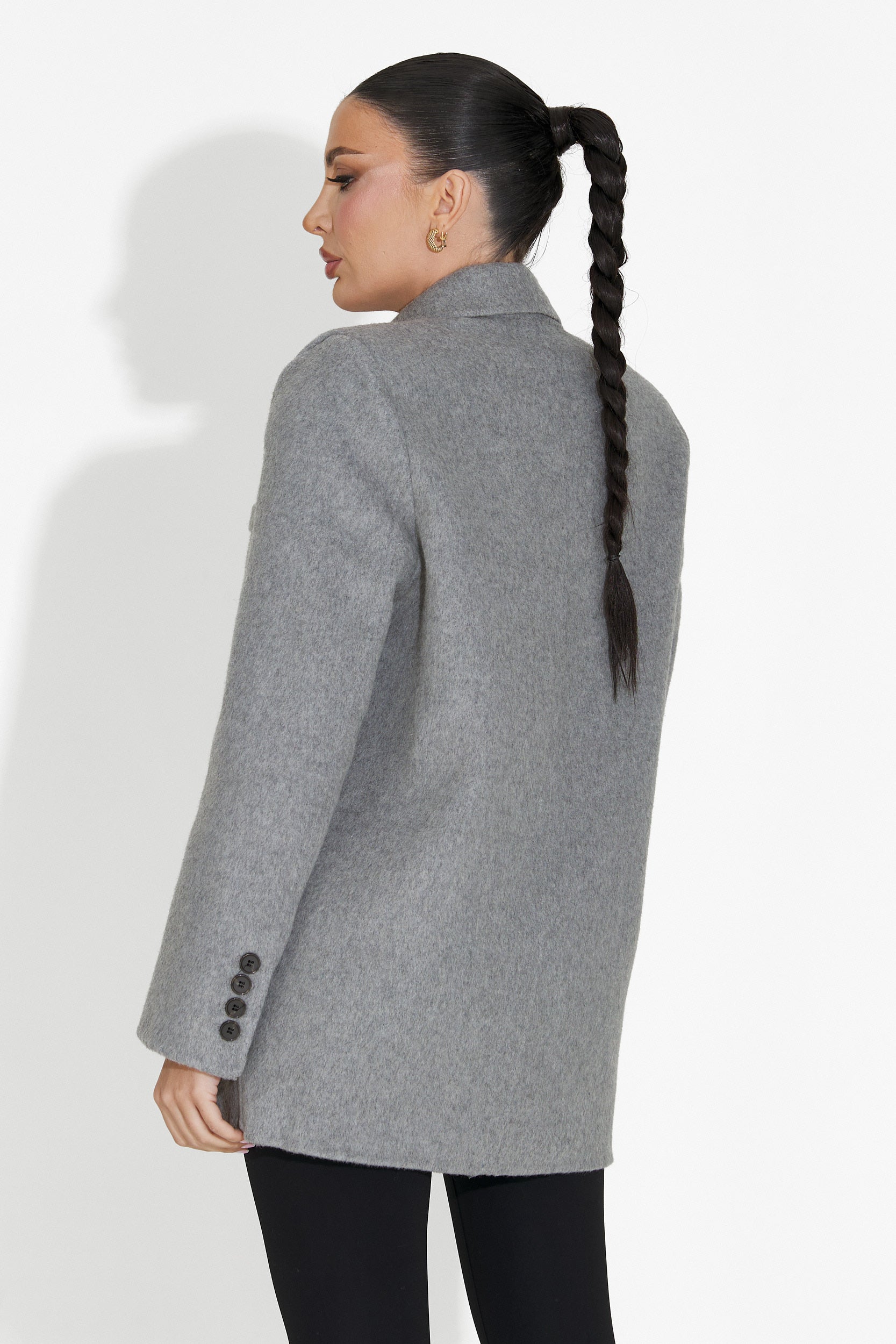 Elegant grå damkavaj Novelia Bogas