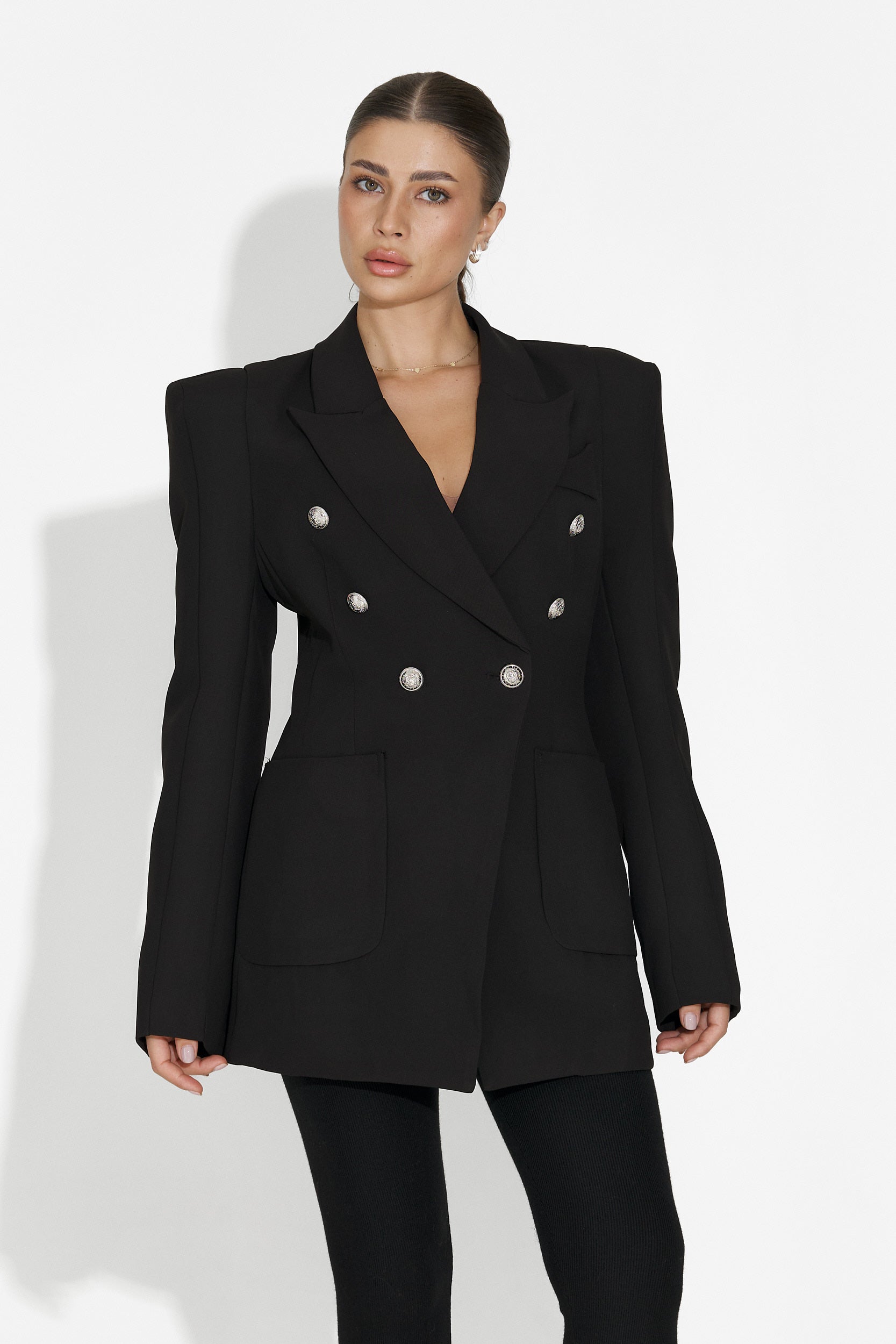 Blazer Elegante Nero da Donna di Nevea Bogas