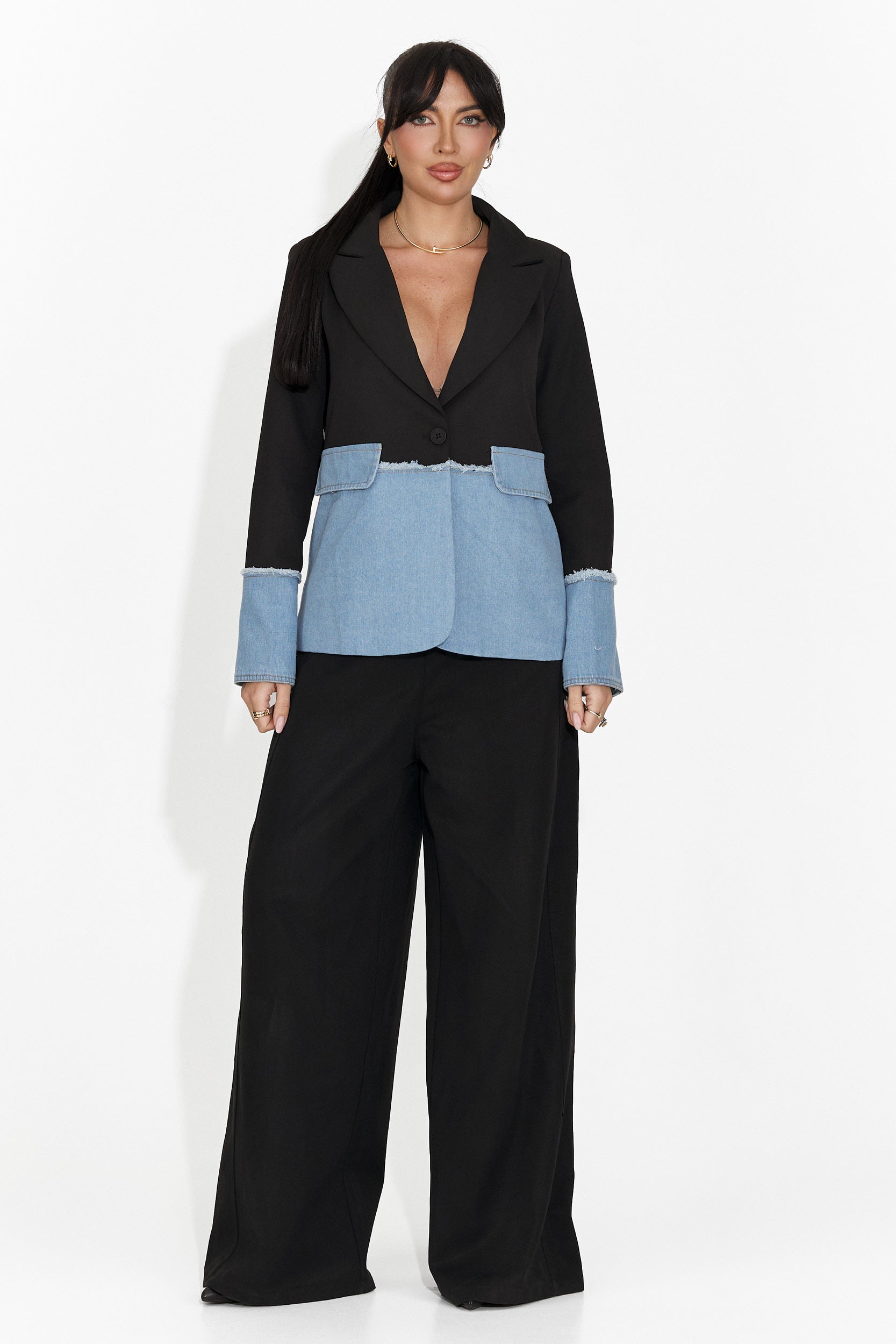 Elegant black women's blazer Samiria Bogas