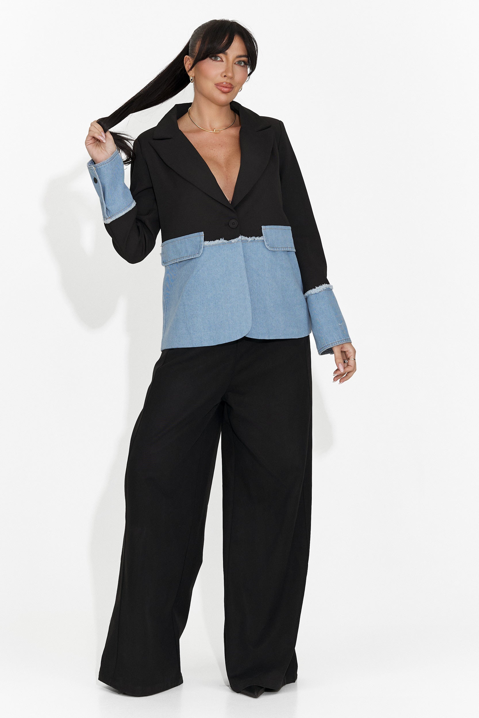 Elegant black women's blazer Samiria Bogas