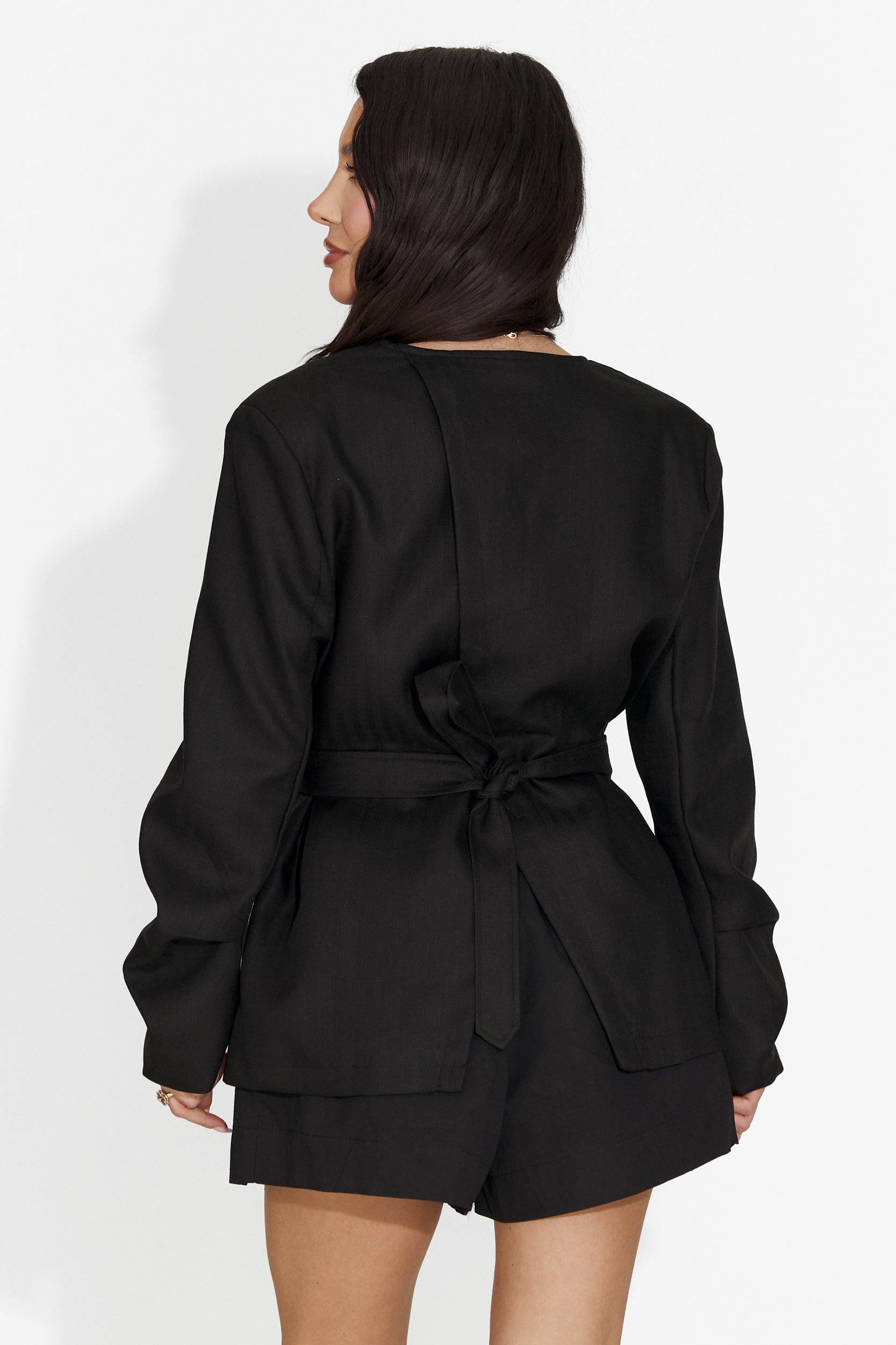 Elegant black Verbana Bogas ladies blazer