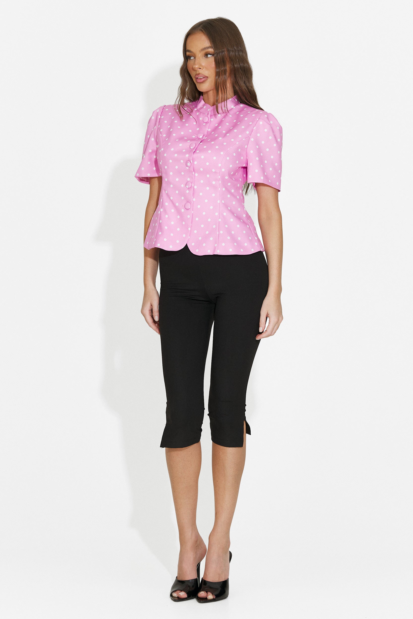 Elegant pink women's blazer Jaylena Bogas